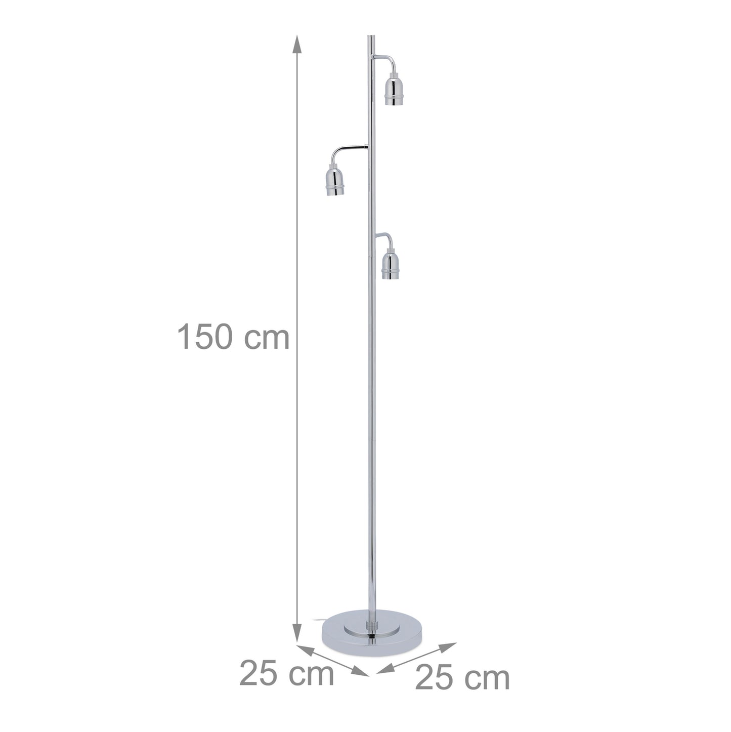 Floor lamp silver