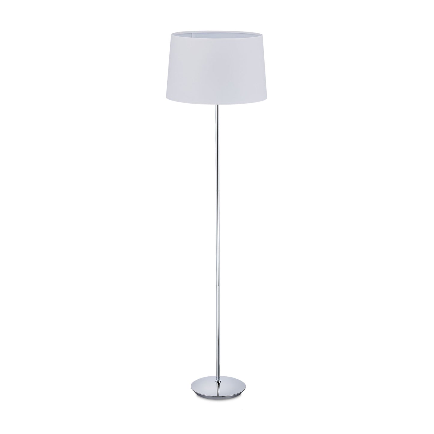 Floor lamp with fabric shade