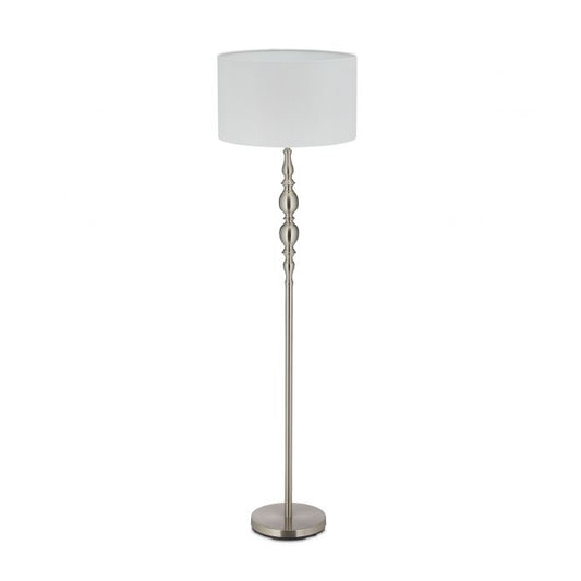 Floor lamp with fabric shade