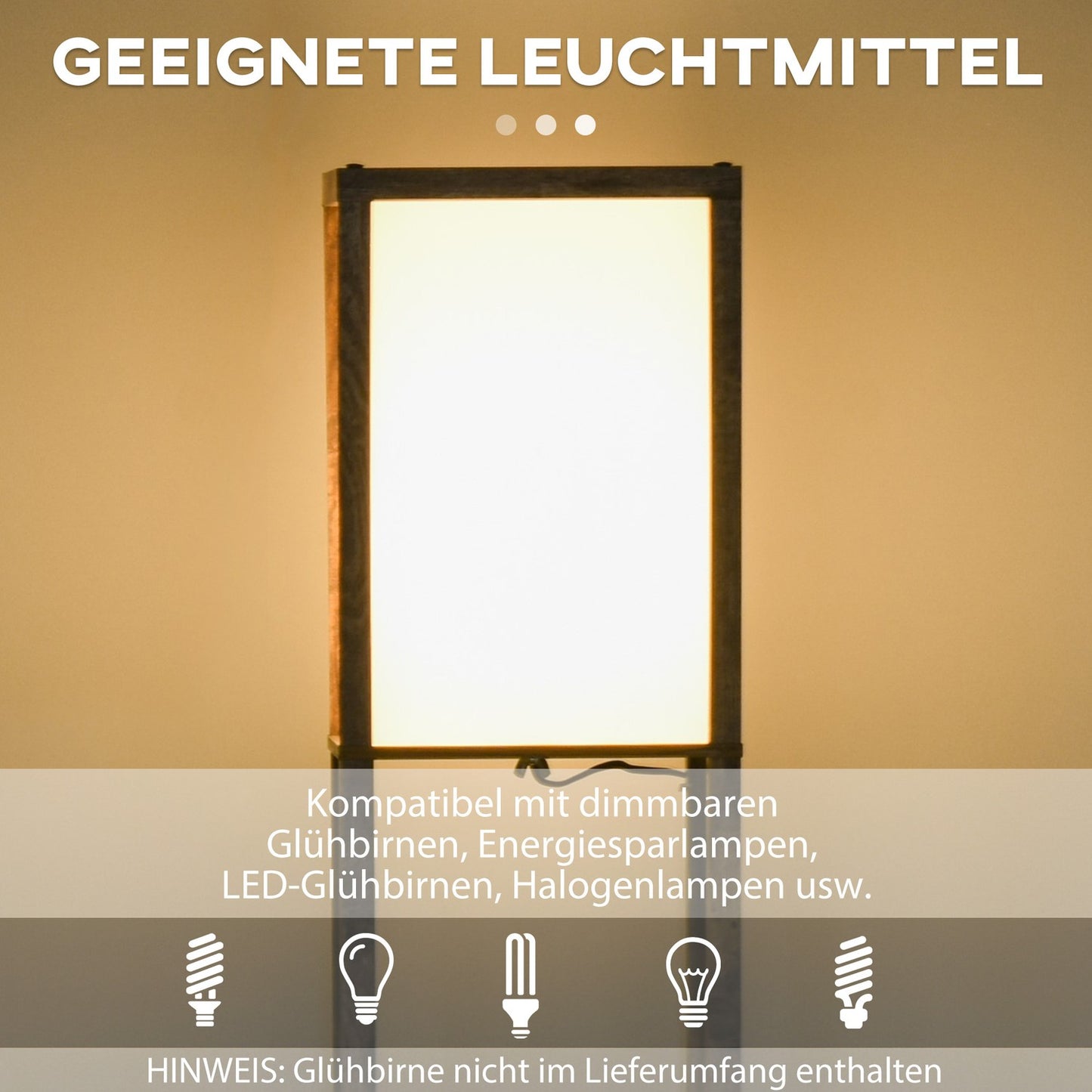 Floor lamp with shelves and lampshade, E27 socket, 40W
