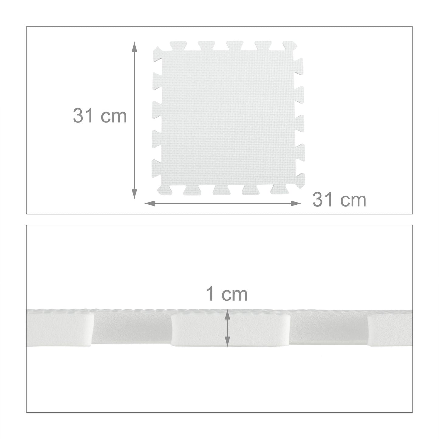 Floor protection mat 30x30cm Set of 24