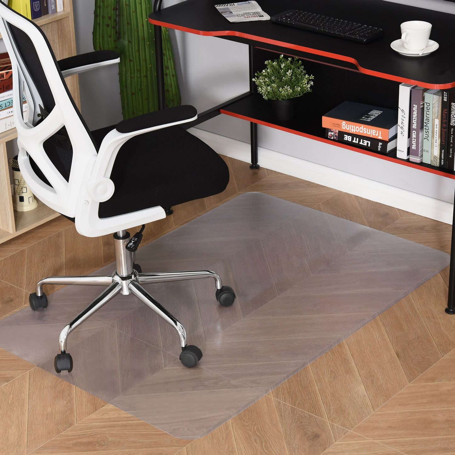 Office chair mat 90x120 cm, clear & scratch-resistant