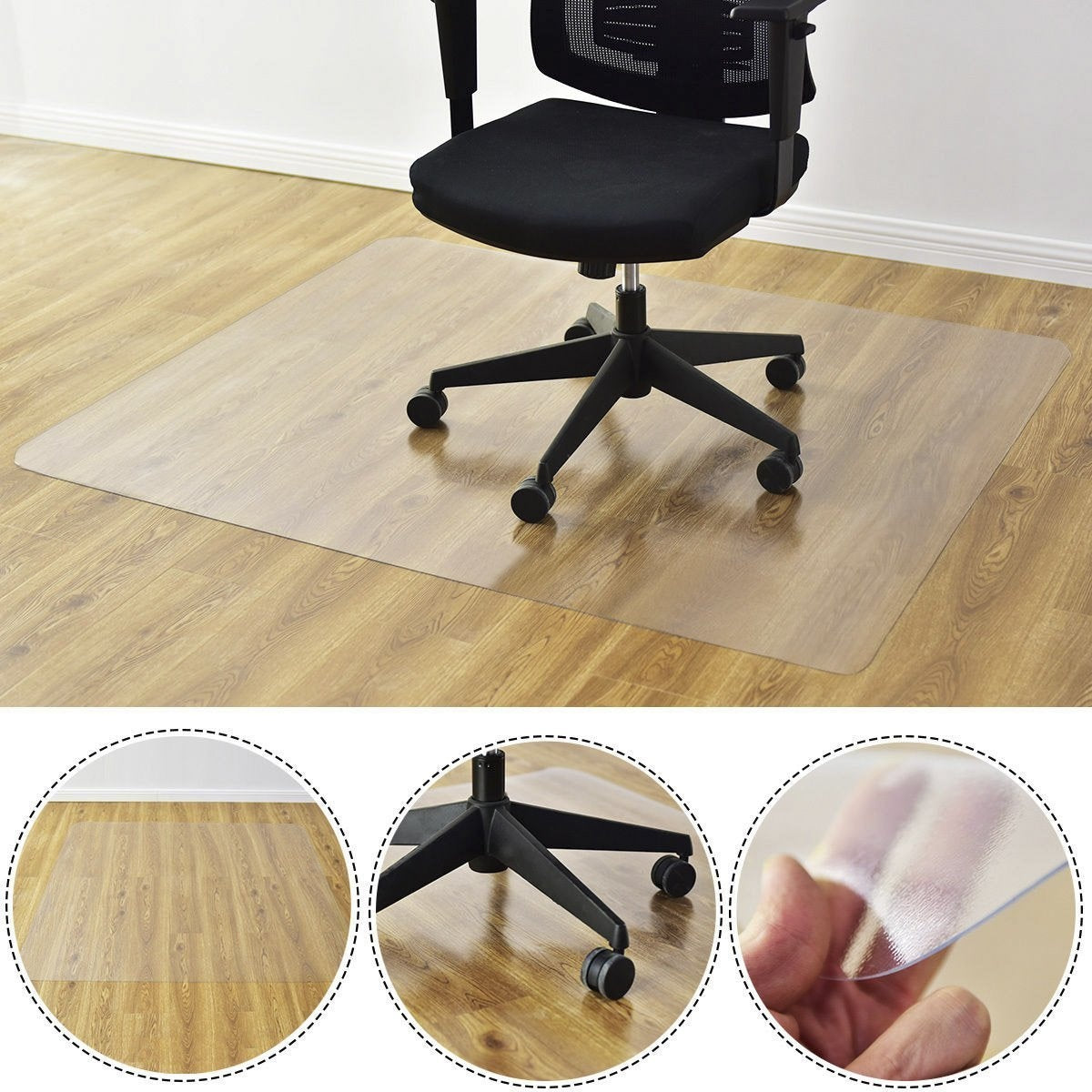 Floor protection mat floor protection office chair underlay protection mat PVC 2 (120x150cm)