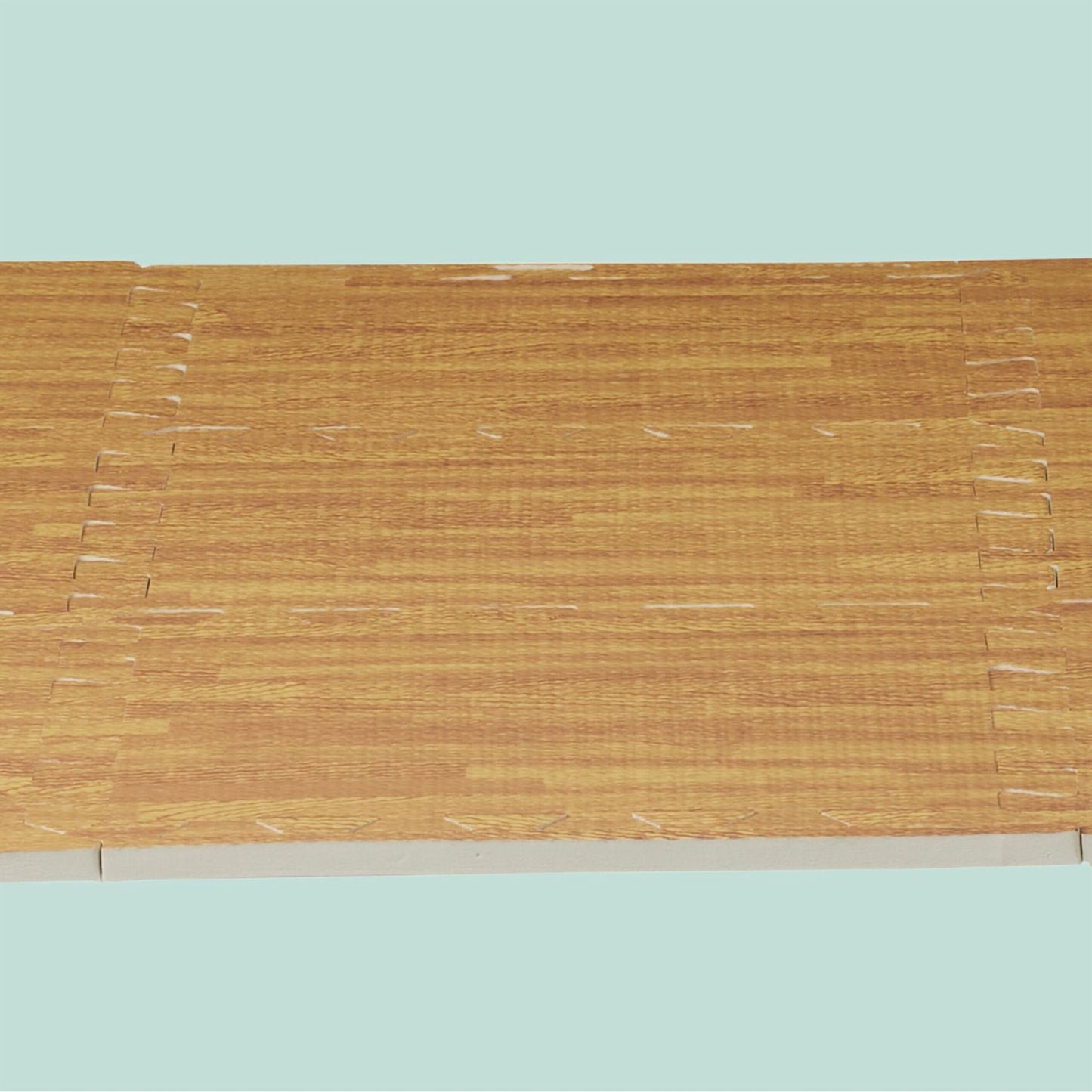 Floor protection mat in wooden look Set of 9