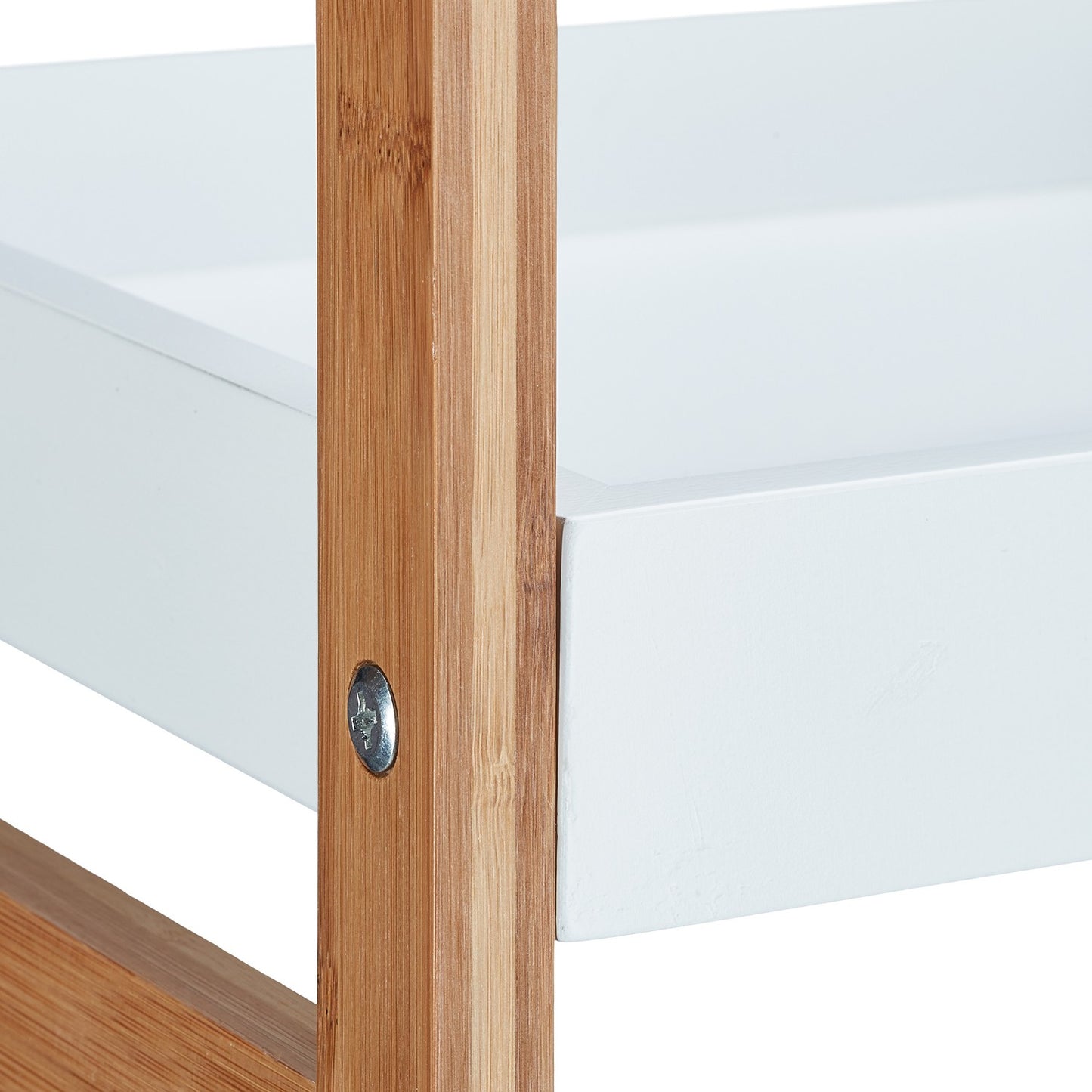 Floor shelf with 4 compartments for bathrooms
