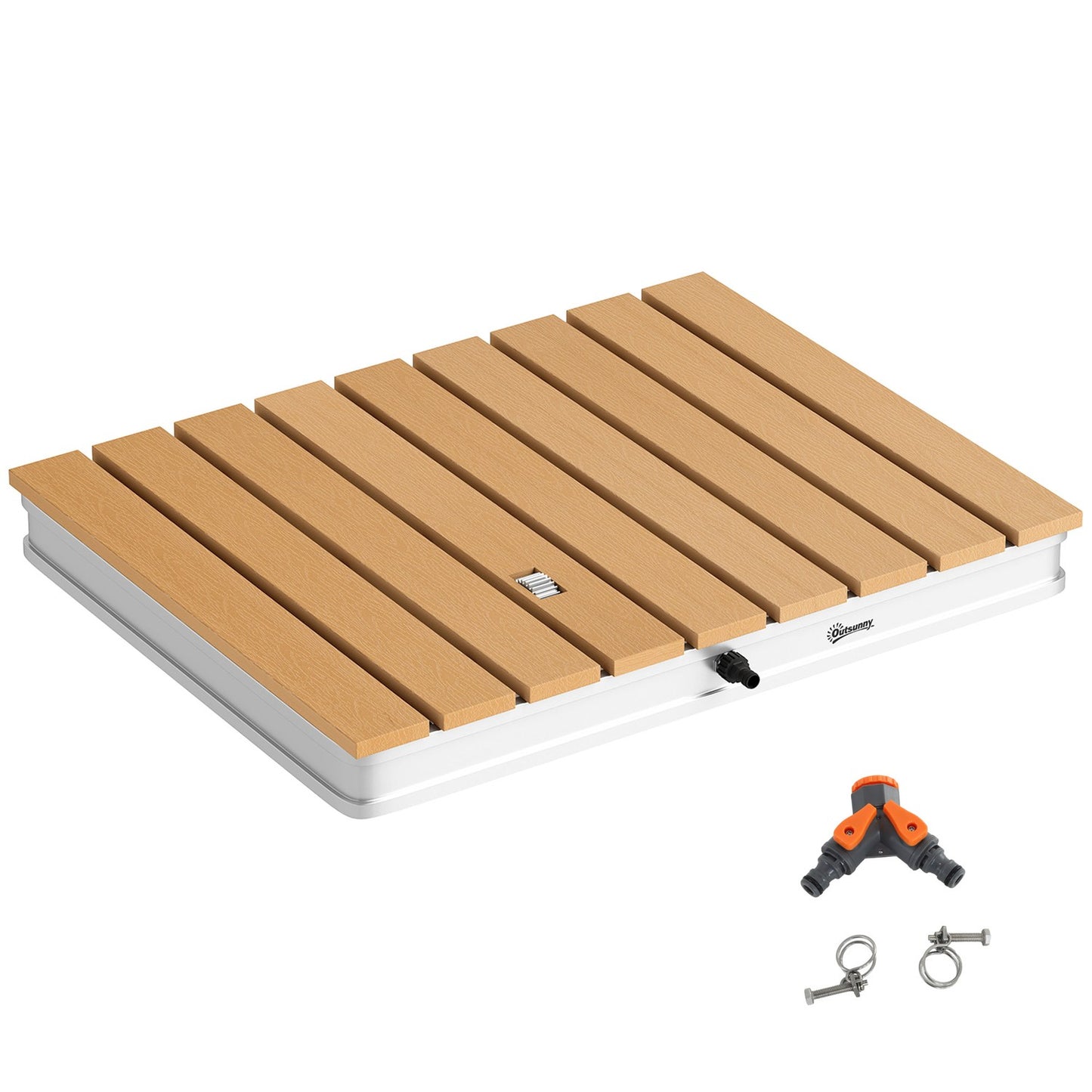 Outdoor Floor Shower, Adjustable Jets, Aluminum Base, 4m Height
