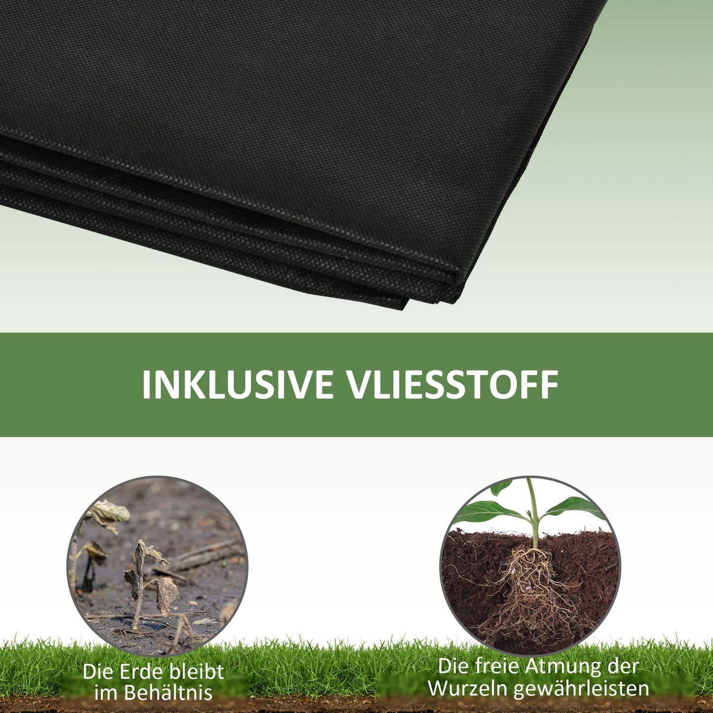 Wooden flower box with two sections for plants, 244x61.5x27cm
