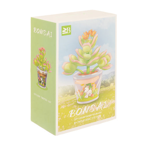 Flower Construction Blocks Set, 172 Pieces, Multicolor