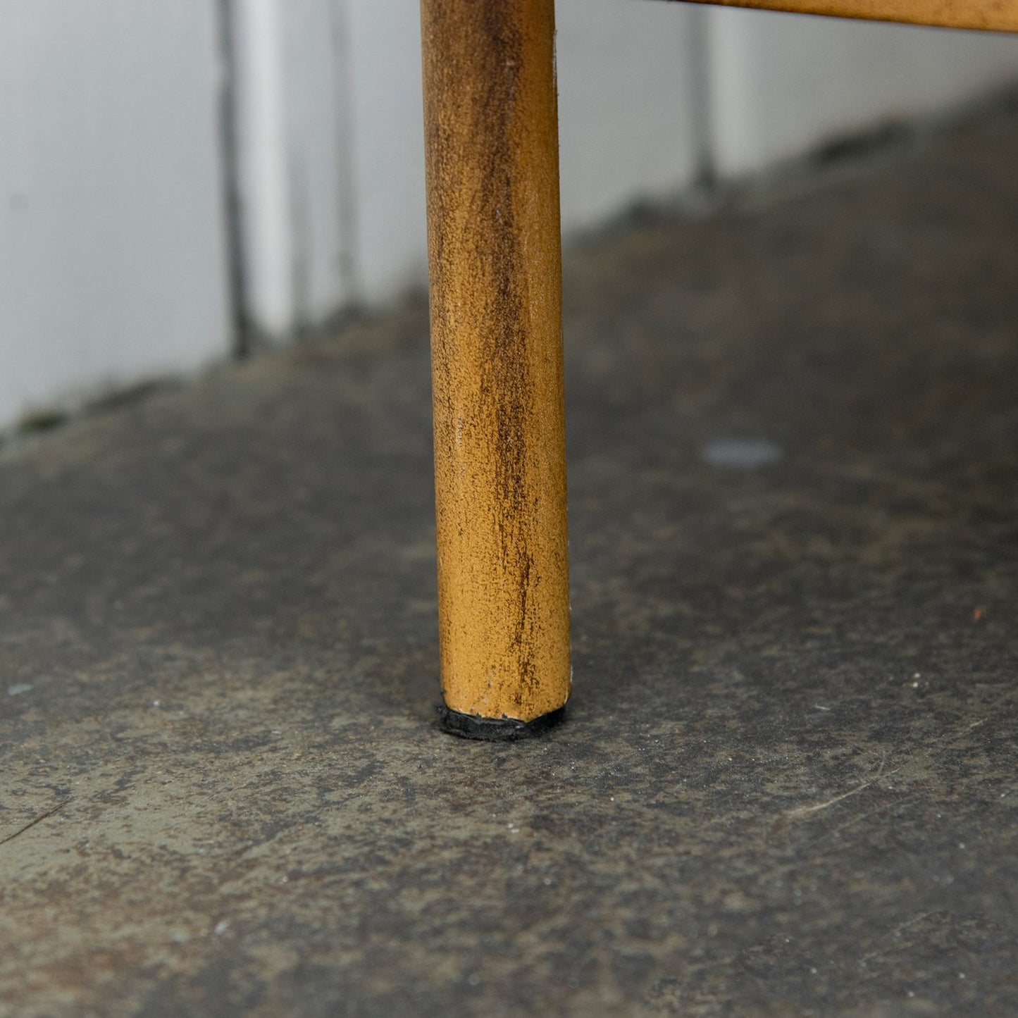 Folding metal rack - 3-tier corner shelf, brown