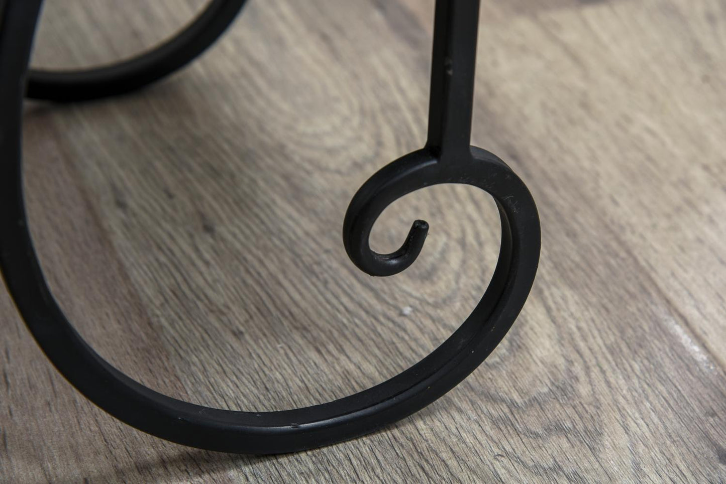 Black Metal Plant Stand - indoor/outdoor mosaic table