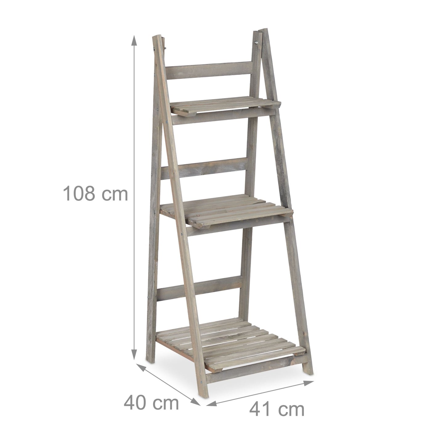 Flower Stairs Wood Grey