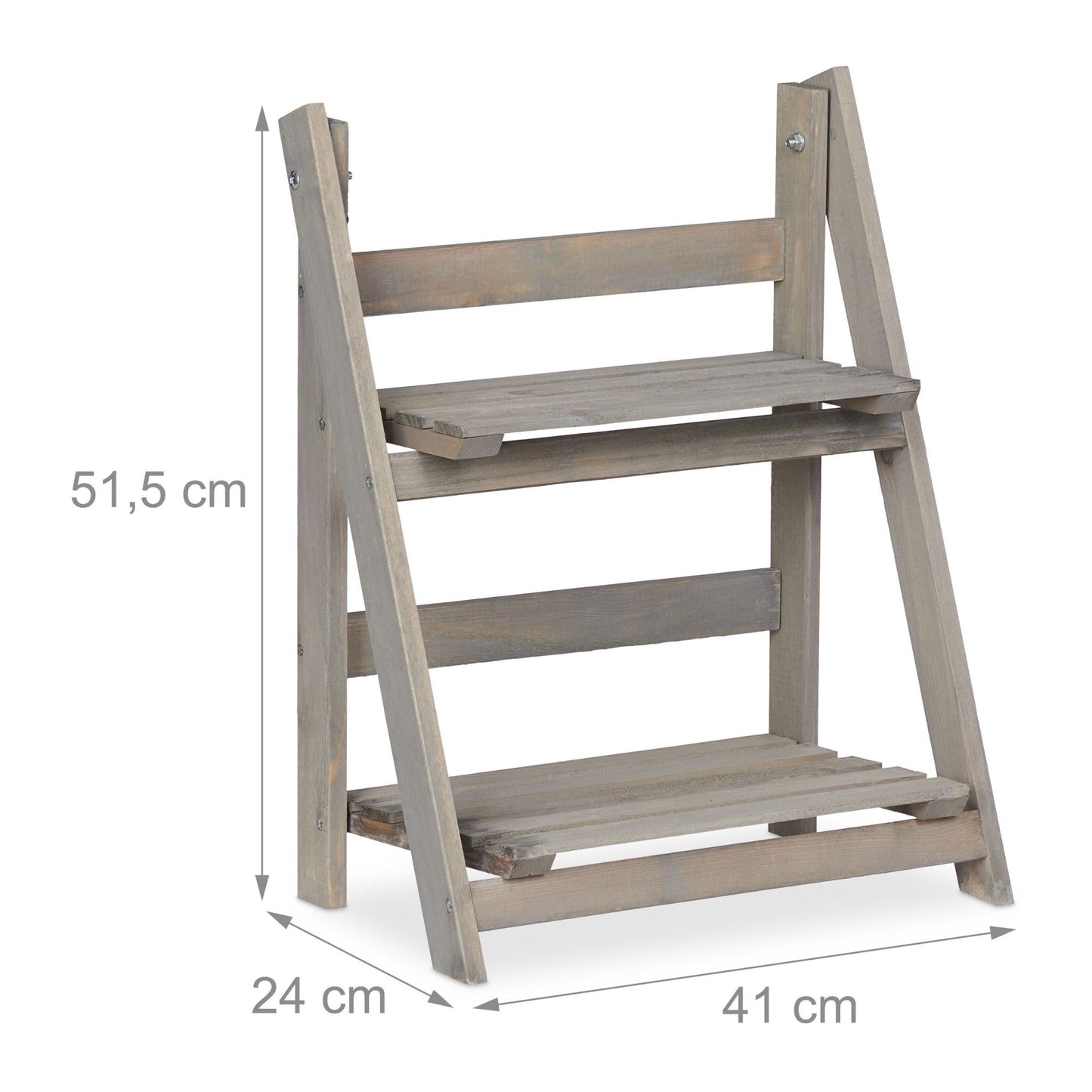 Flower Stairs Wood Grey