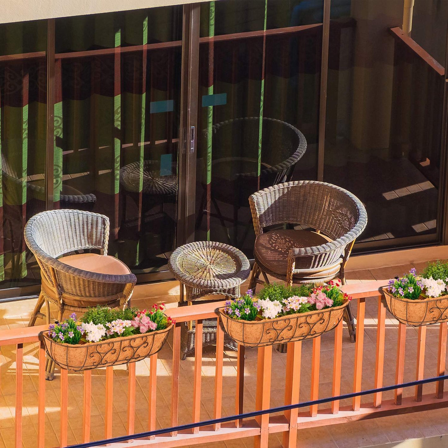Flower box Balcony Set of 3