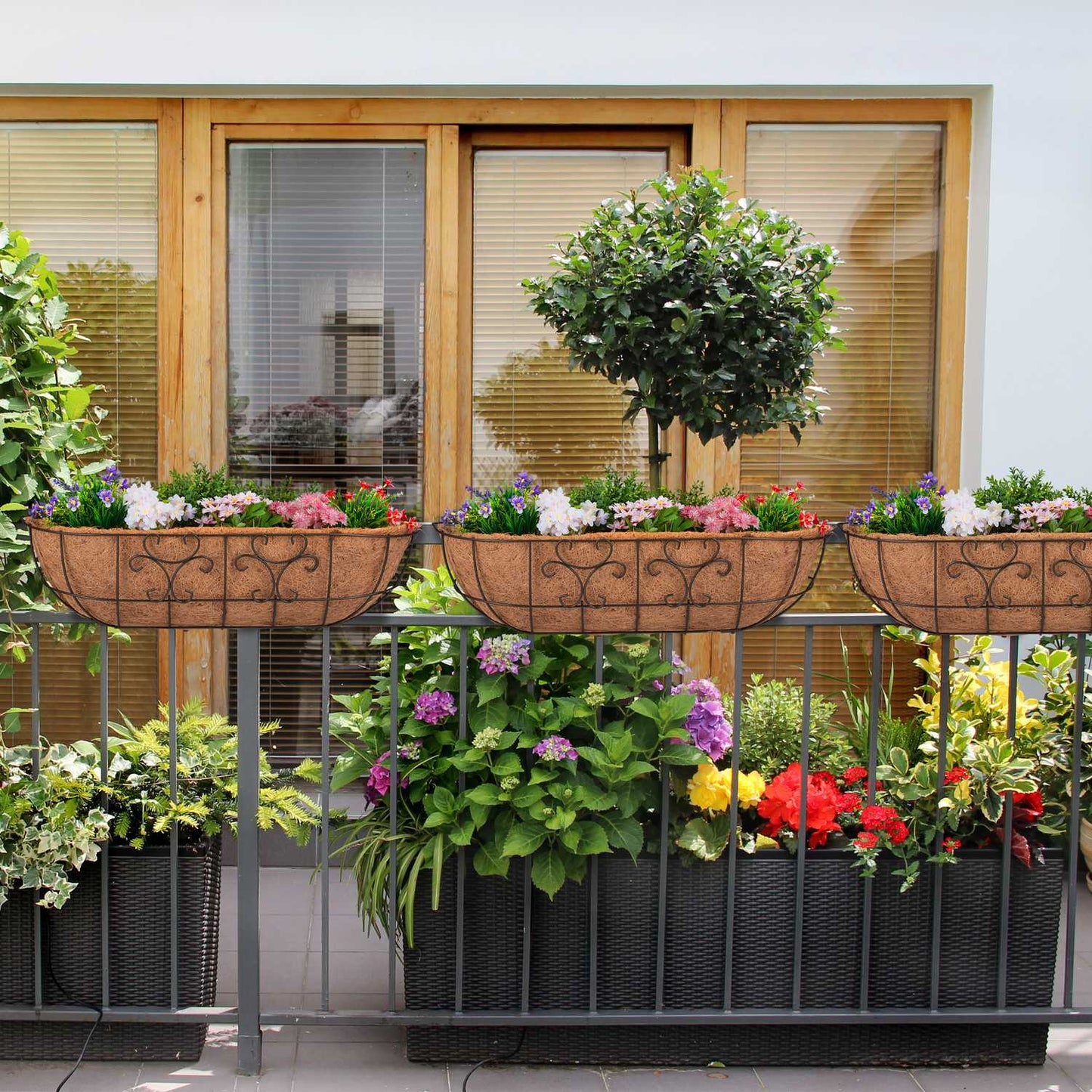 Flower box Balcony Set of 3