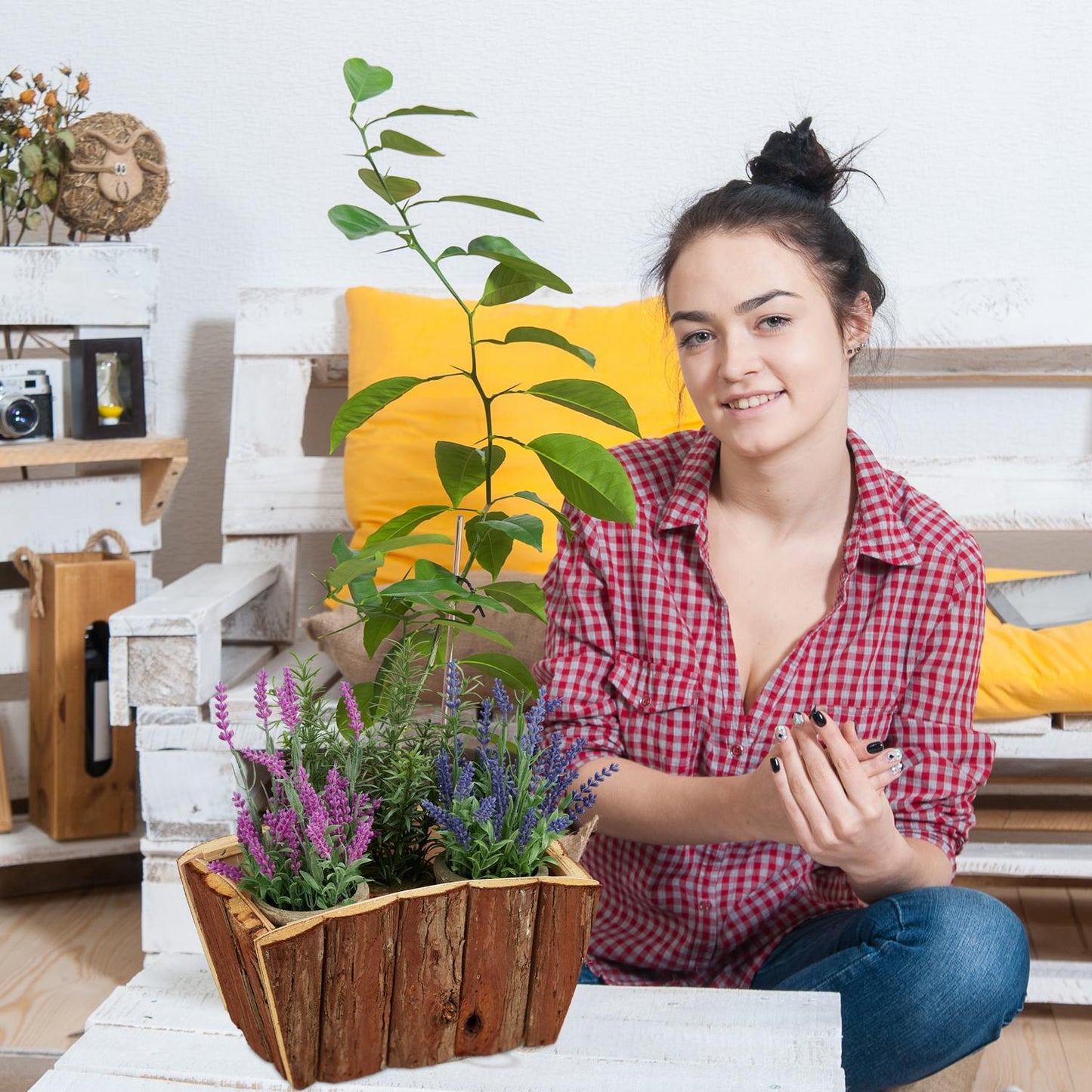 Flower box Wood Set of 3