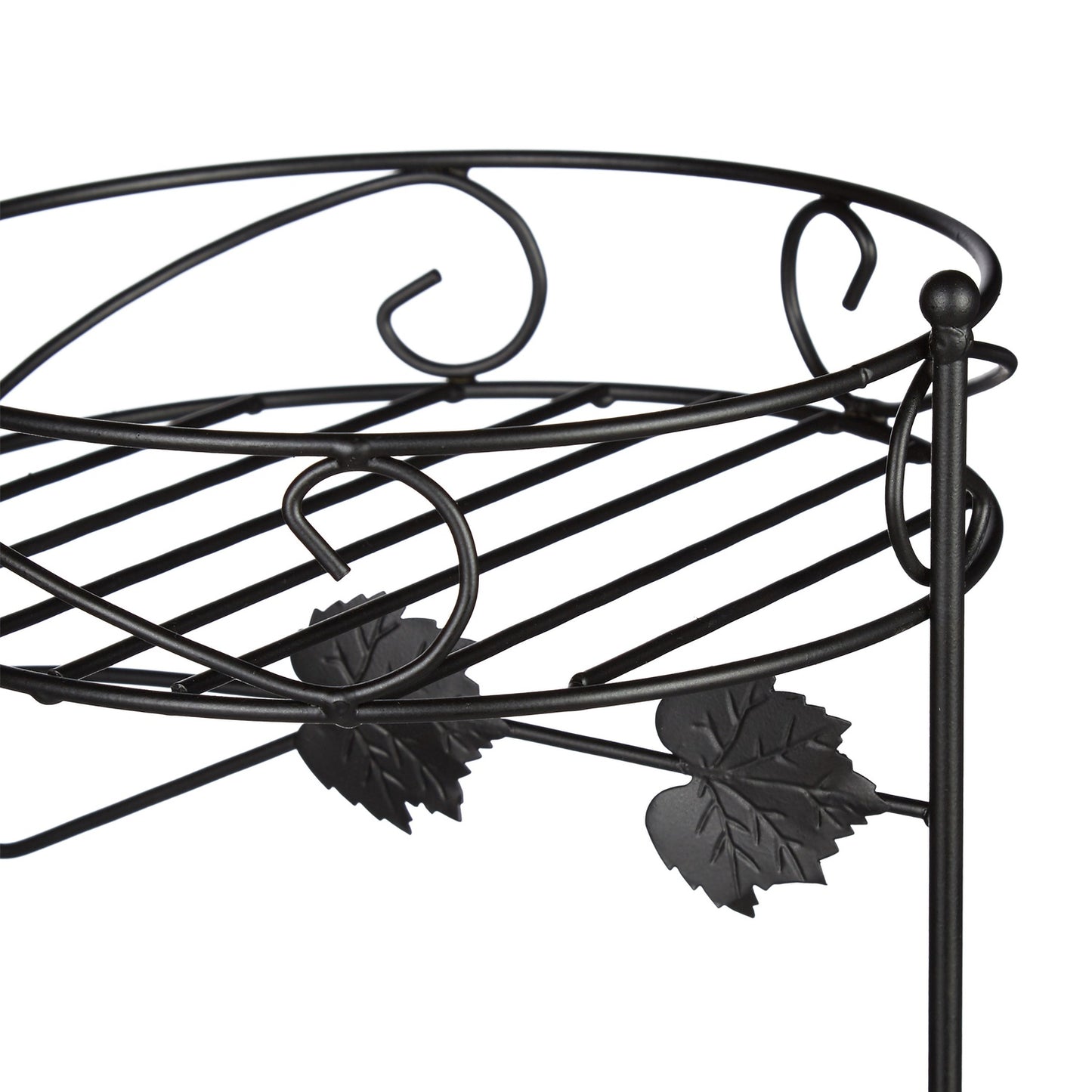 Flower pedestal metal 3 shelves