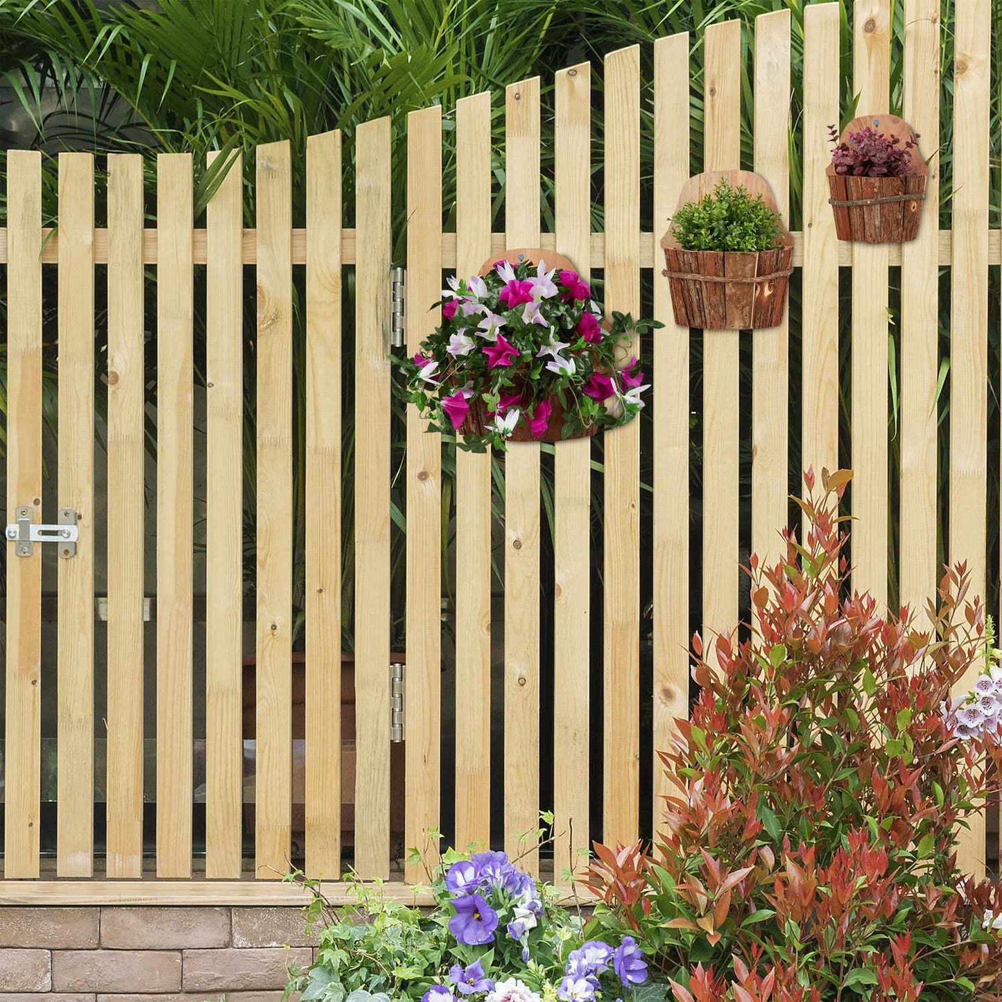 Flower pot for wall - set of 3