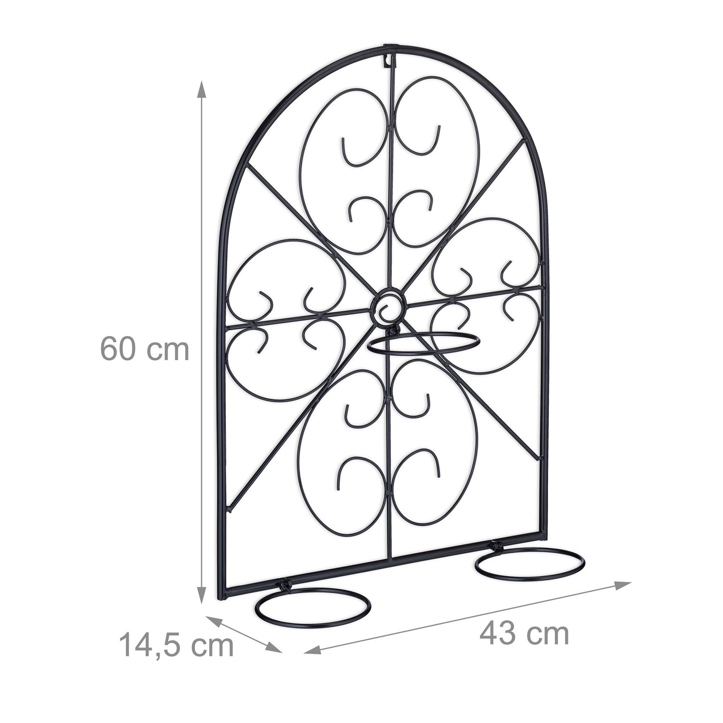 Flower pot holder in black