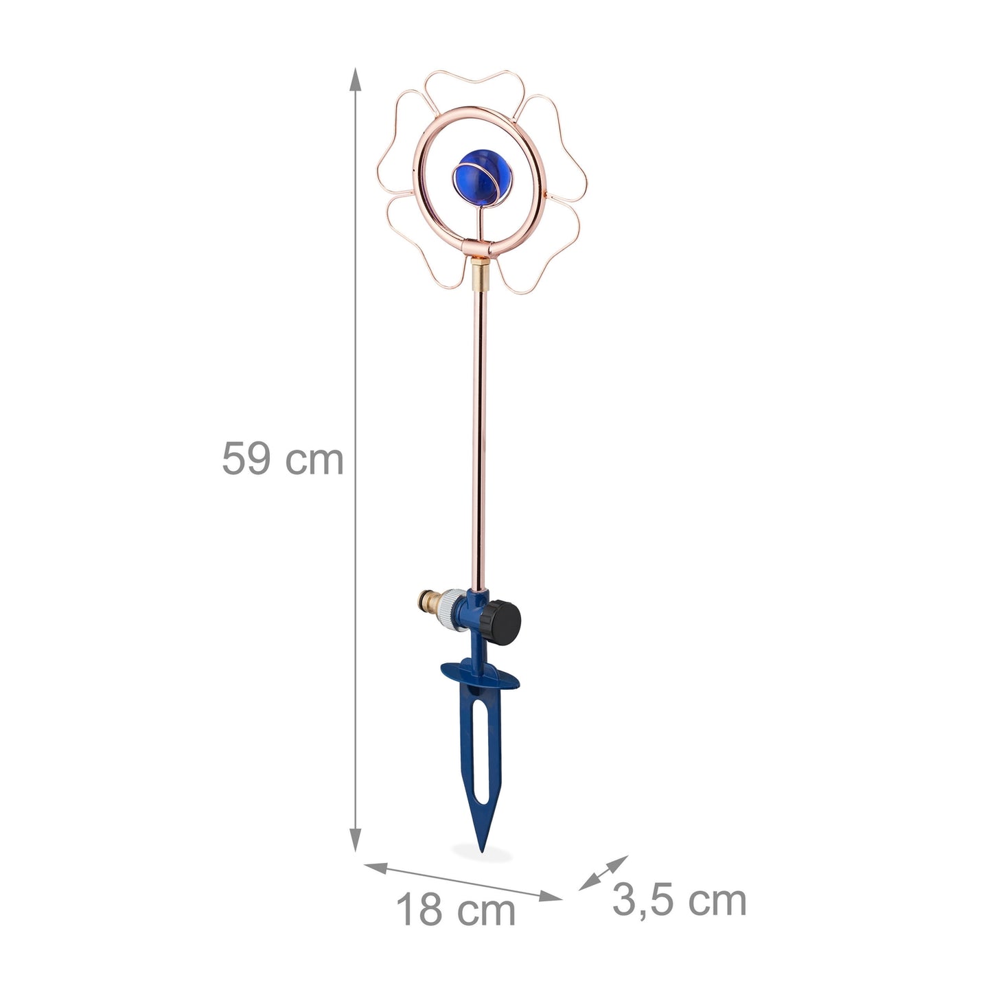 Flower-shaped garden sprinkler