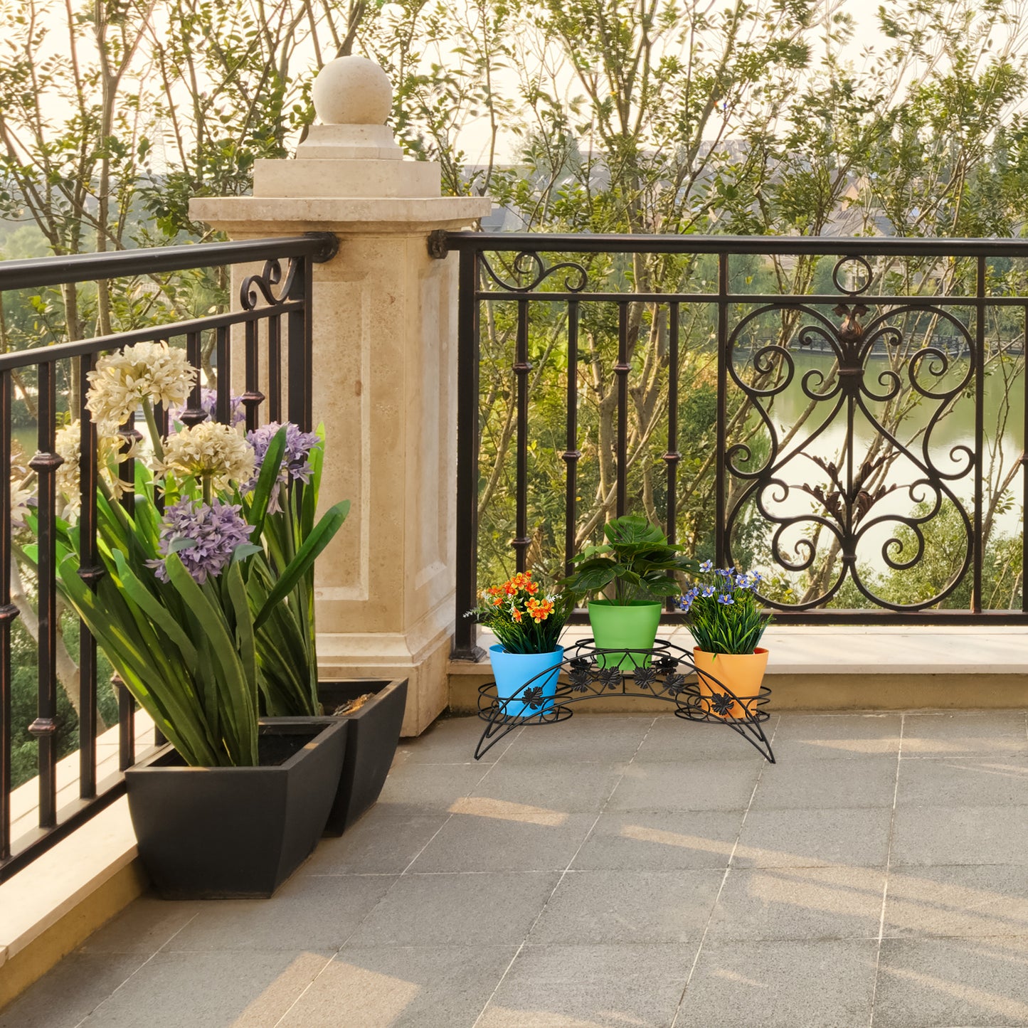 Flower stairs for 3 plants