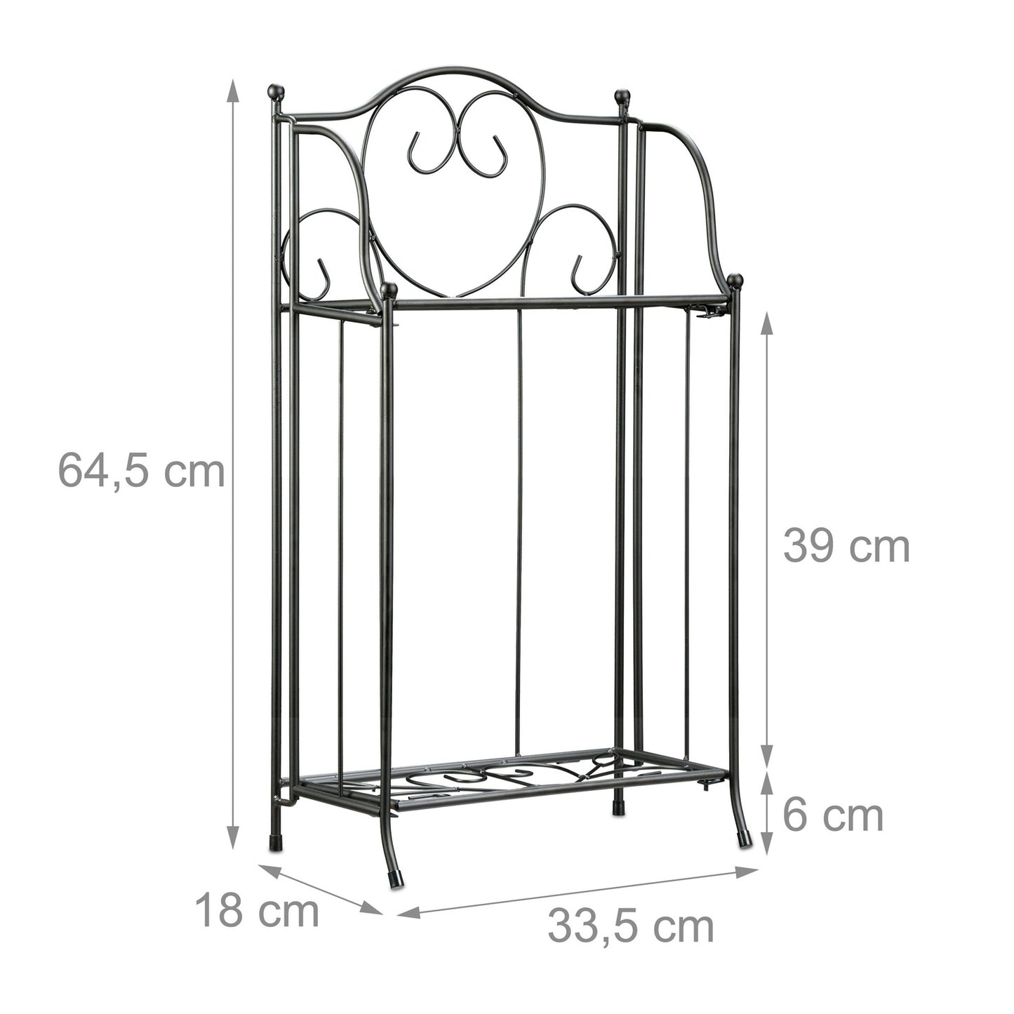 Flower stand Metal 2 Shelves