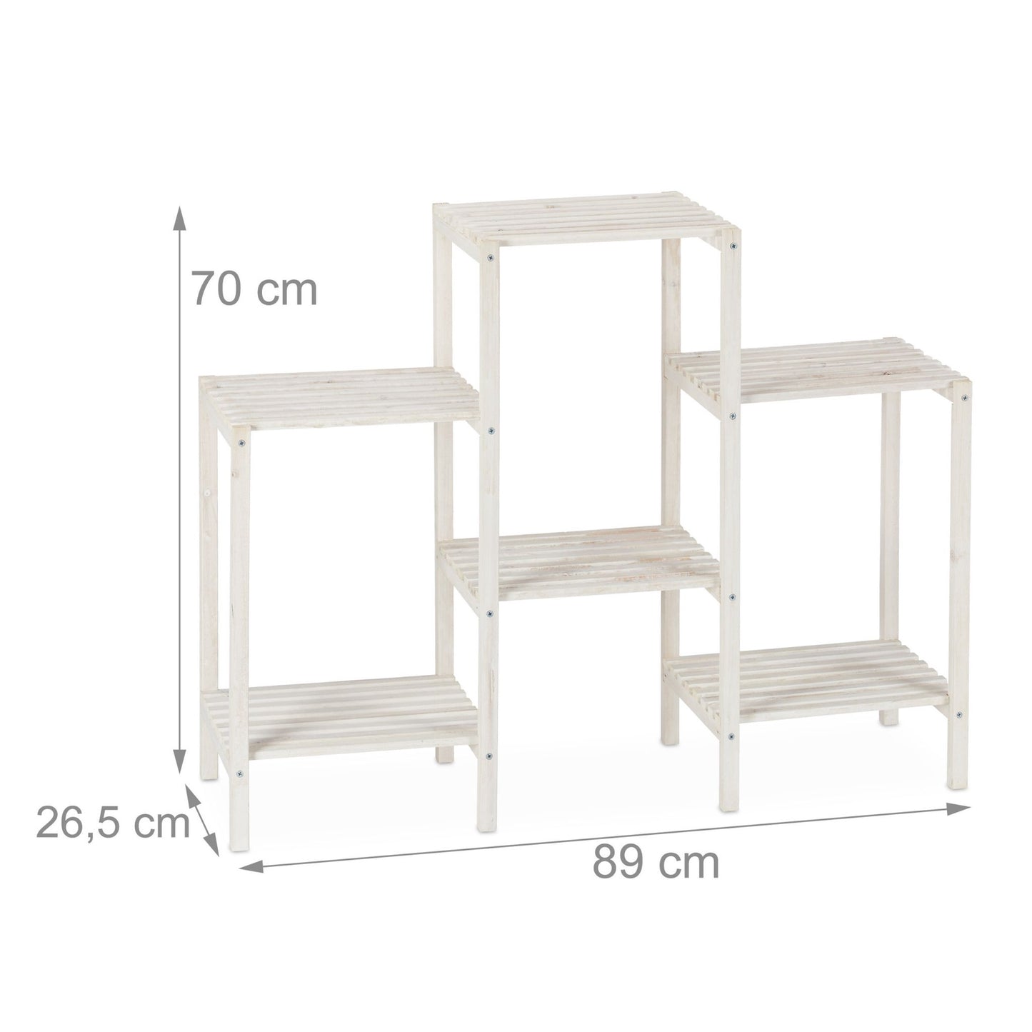 Flower stand wooden white