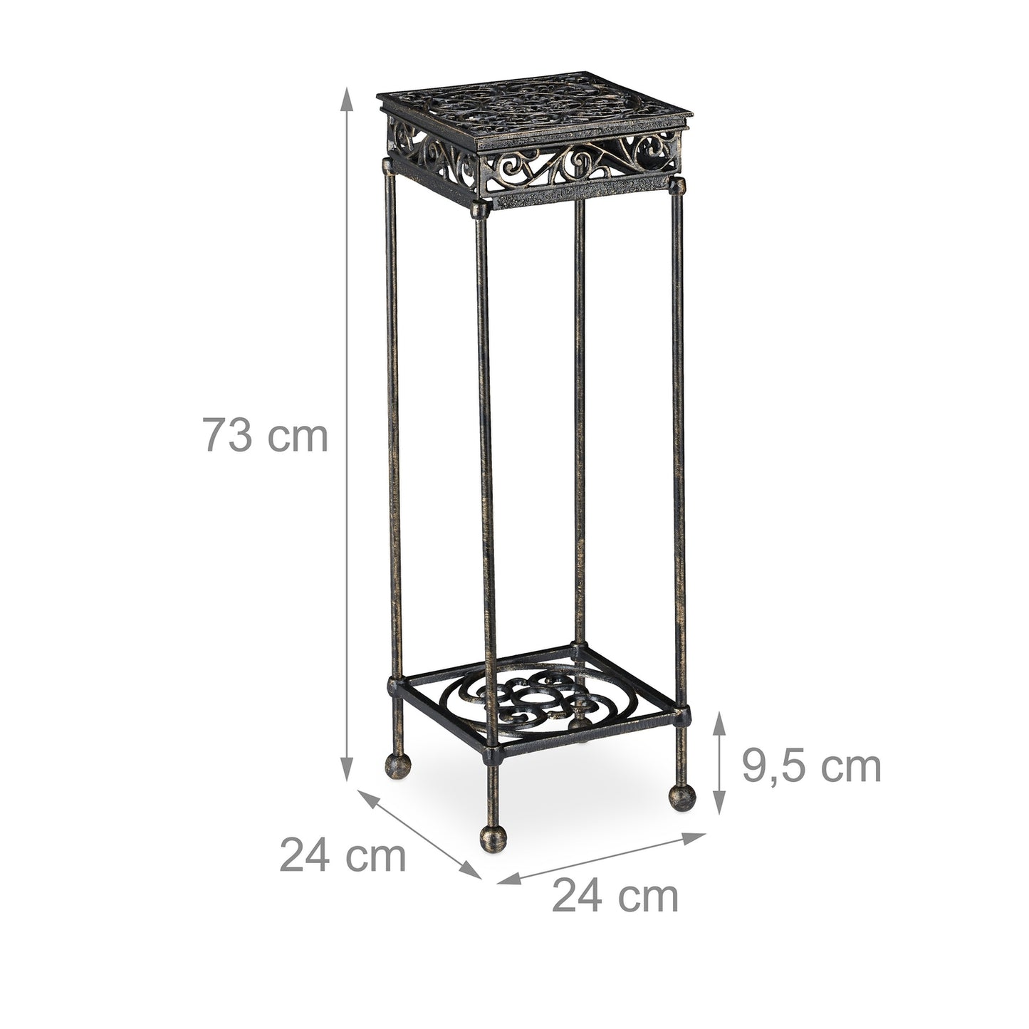 Flower stool in cast iron