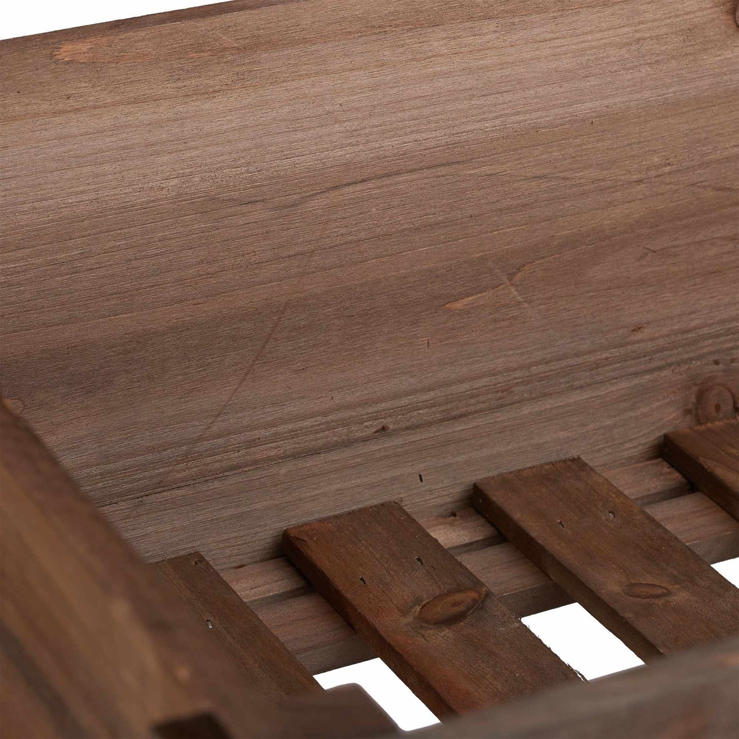 Flower table in dark wood