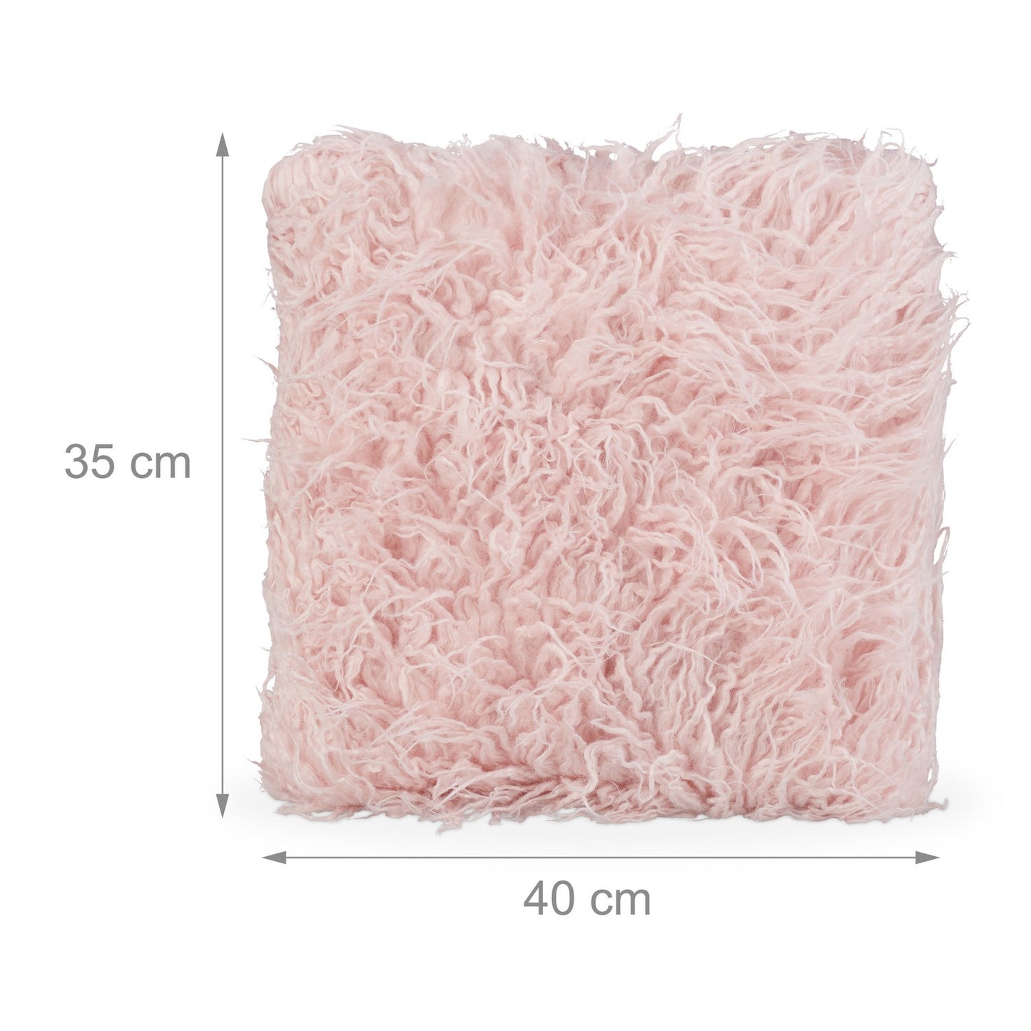 Fluffy pillow pink