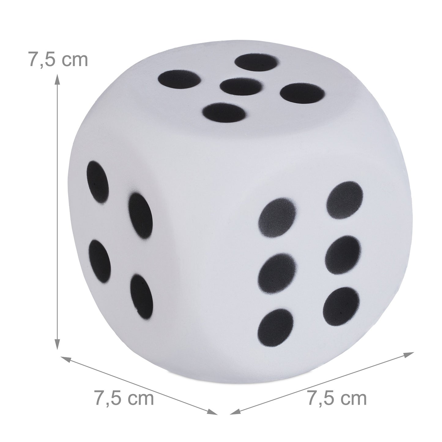Foam Dice Set of 6 – Soft Number Cubes for Kids