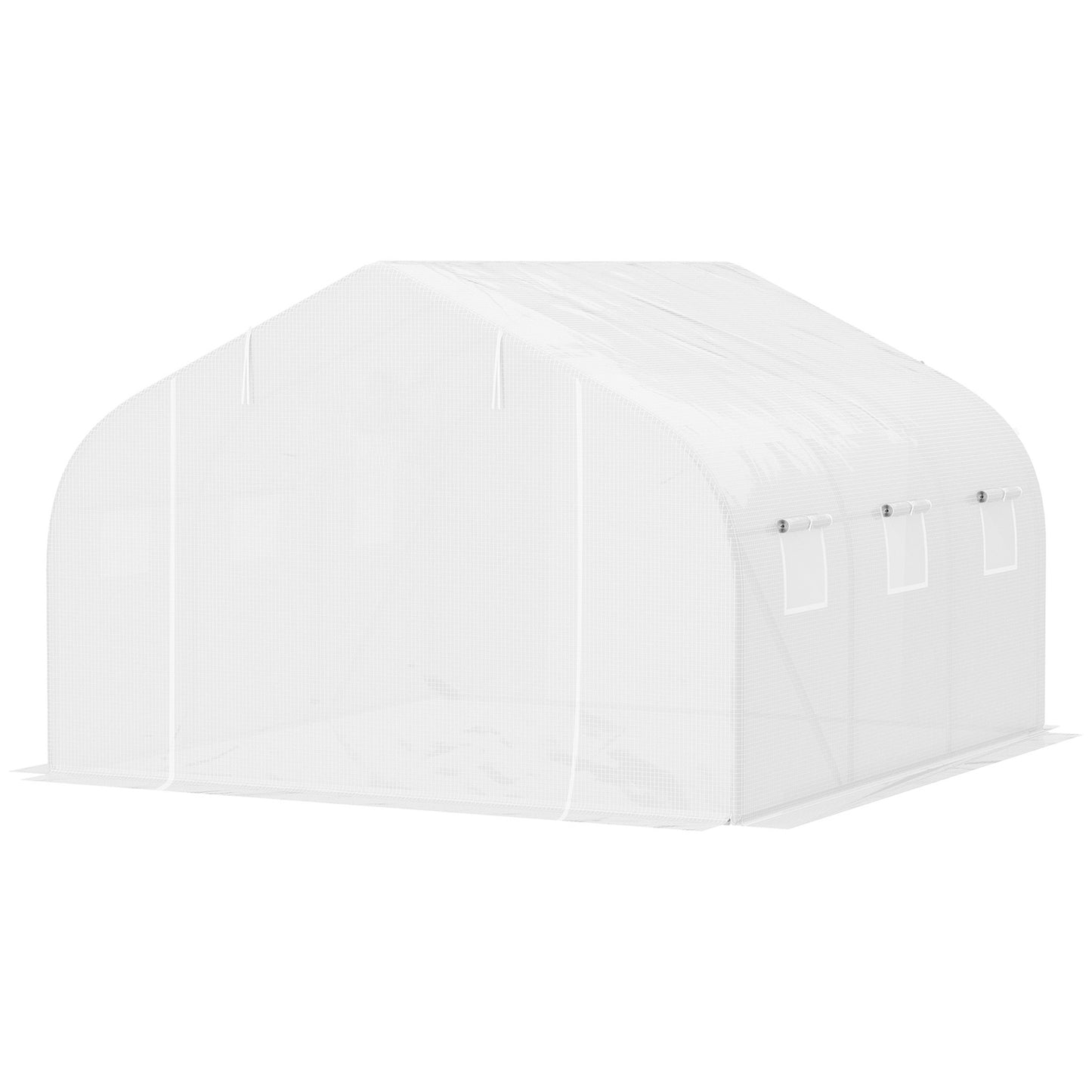 Greenhouse 3.5x3x3m UV-protected, windproof, metal frame
