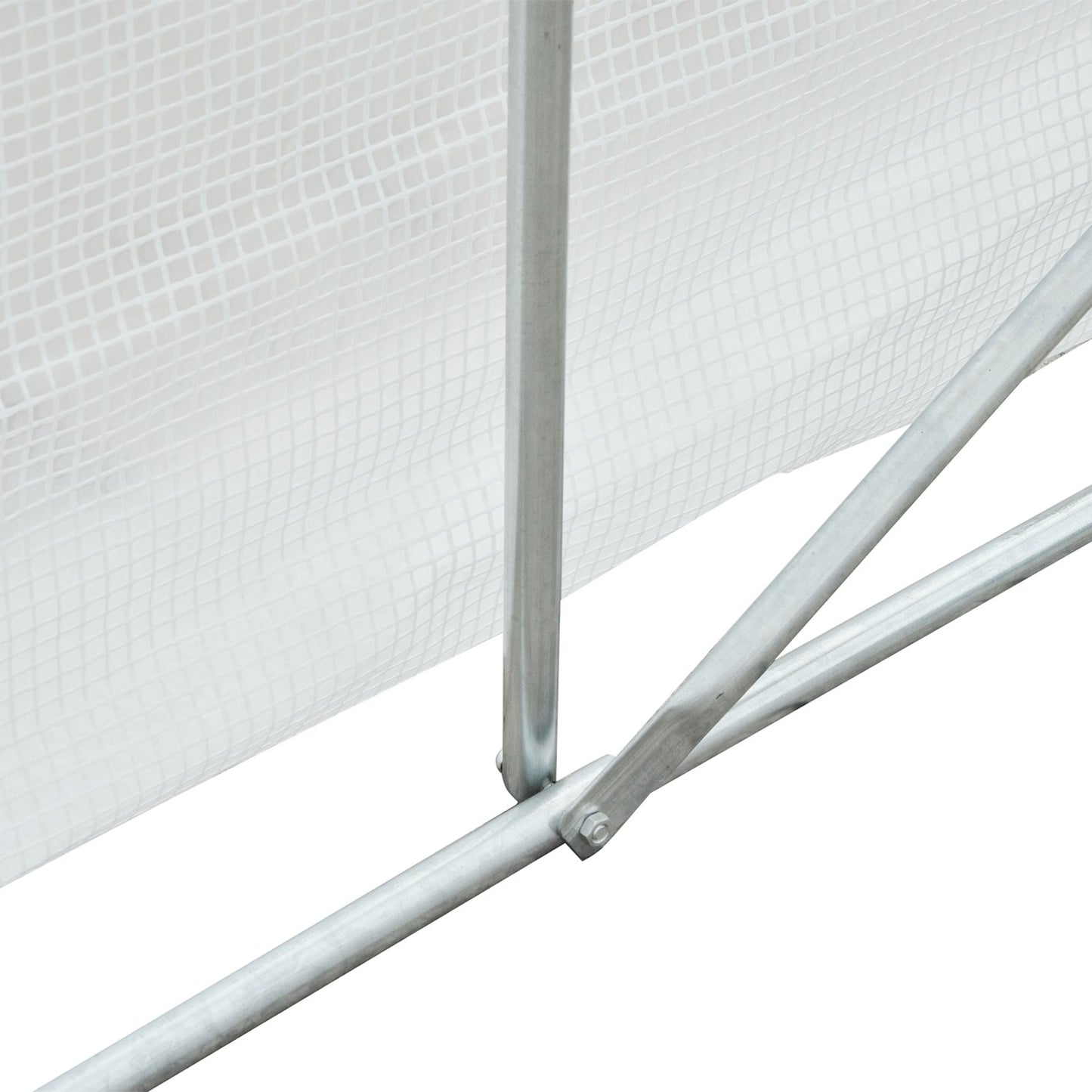 Greenhouse 3.5x3x3m UV-protected, windproof, metal frame