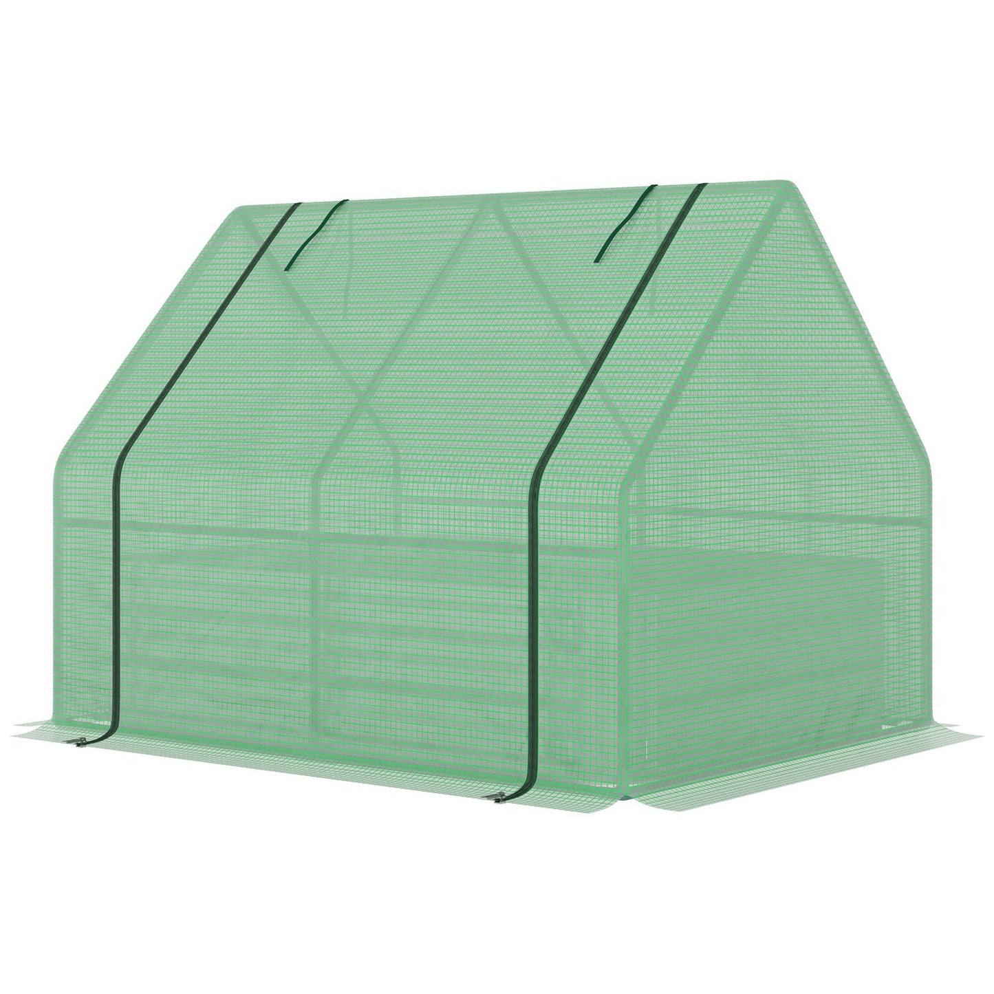 Greenhouse Cold Frame, Roll-Up door, Green, 127x95x92 cm