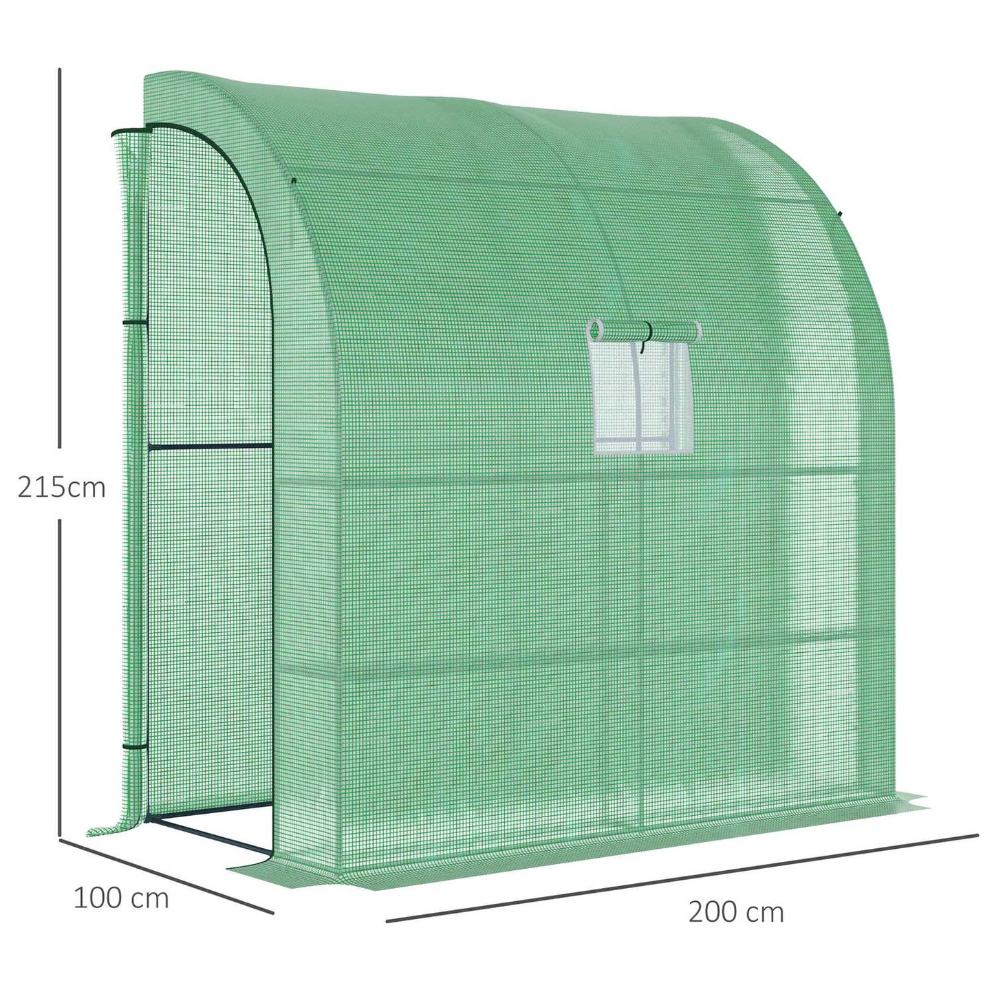 Greenhouse with UV protection, Steel frame, 200x100x215 cm