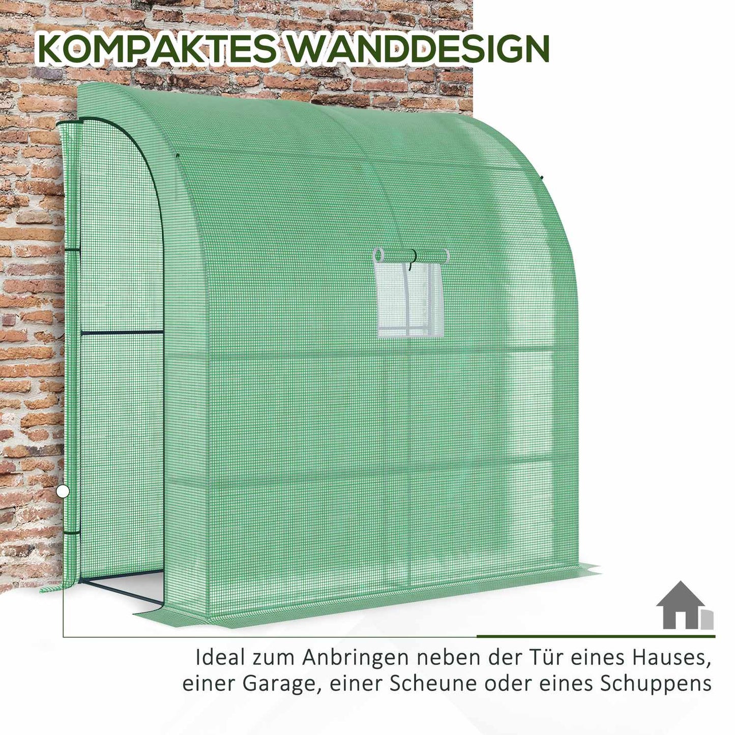 Greenhouse with UV protection, Steel frame, 200x100x215 cm