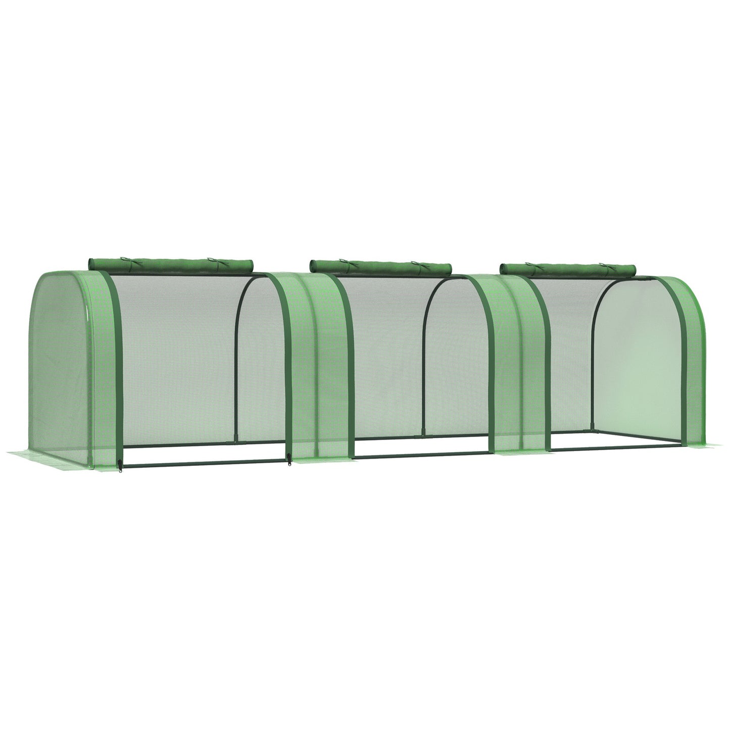 Greenhouse with door - Steel frame, 295 x 100 x 80 cm