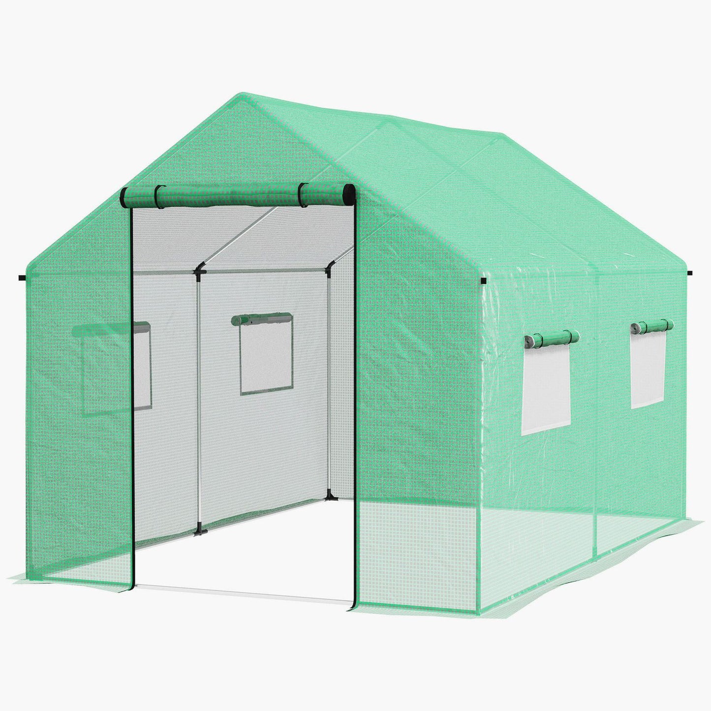 Windproof foil greenhouse 2x3x2m with UV protection