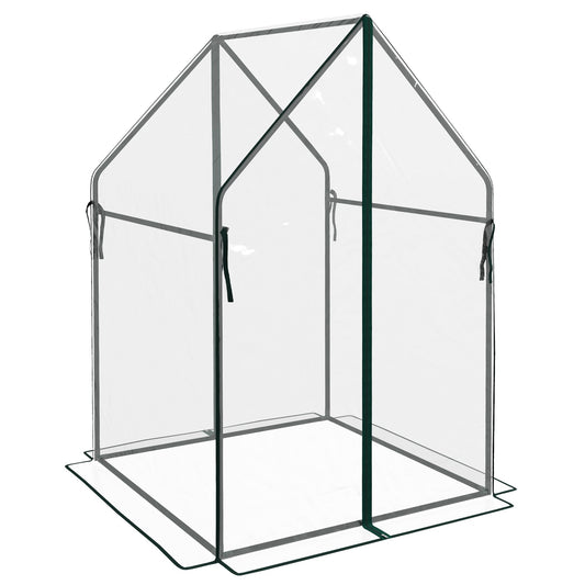 Transparent windproof greenhouse for garden, 90x90x145 cm