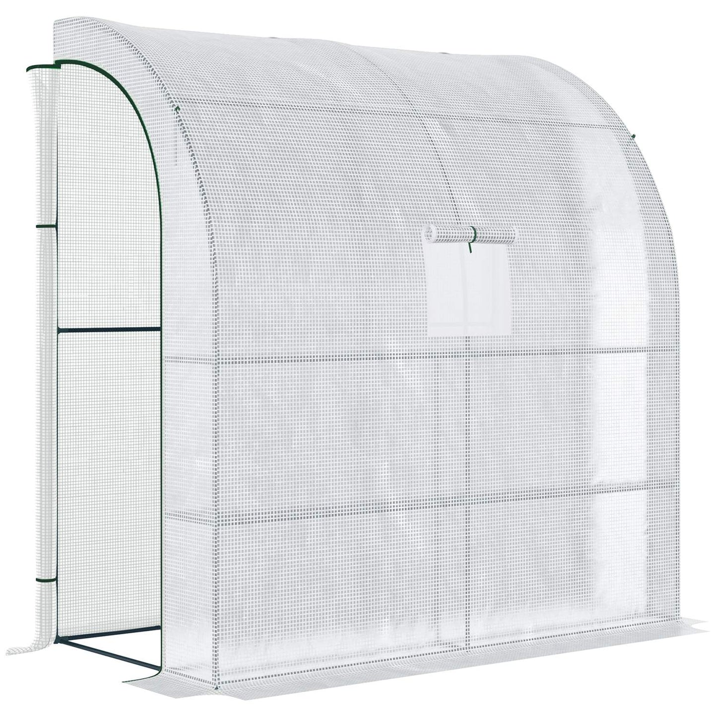 Foil Greenhouse 200x100x215cm, Mesh window & UV protection