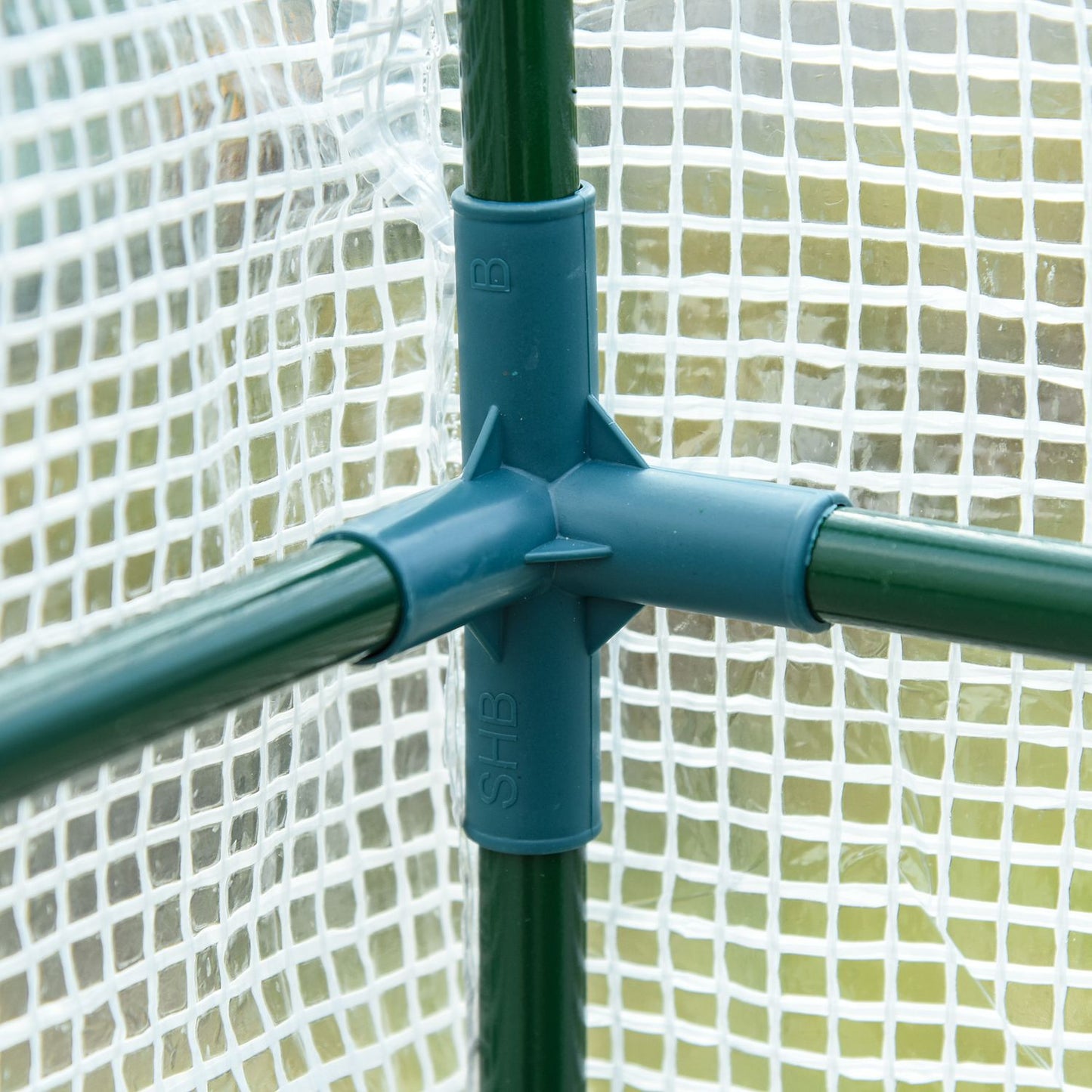 Foil Greenhouse 200x100x215cm, Mesh window & UV protection