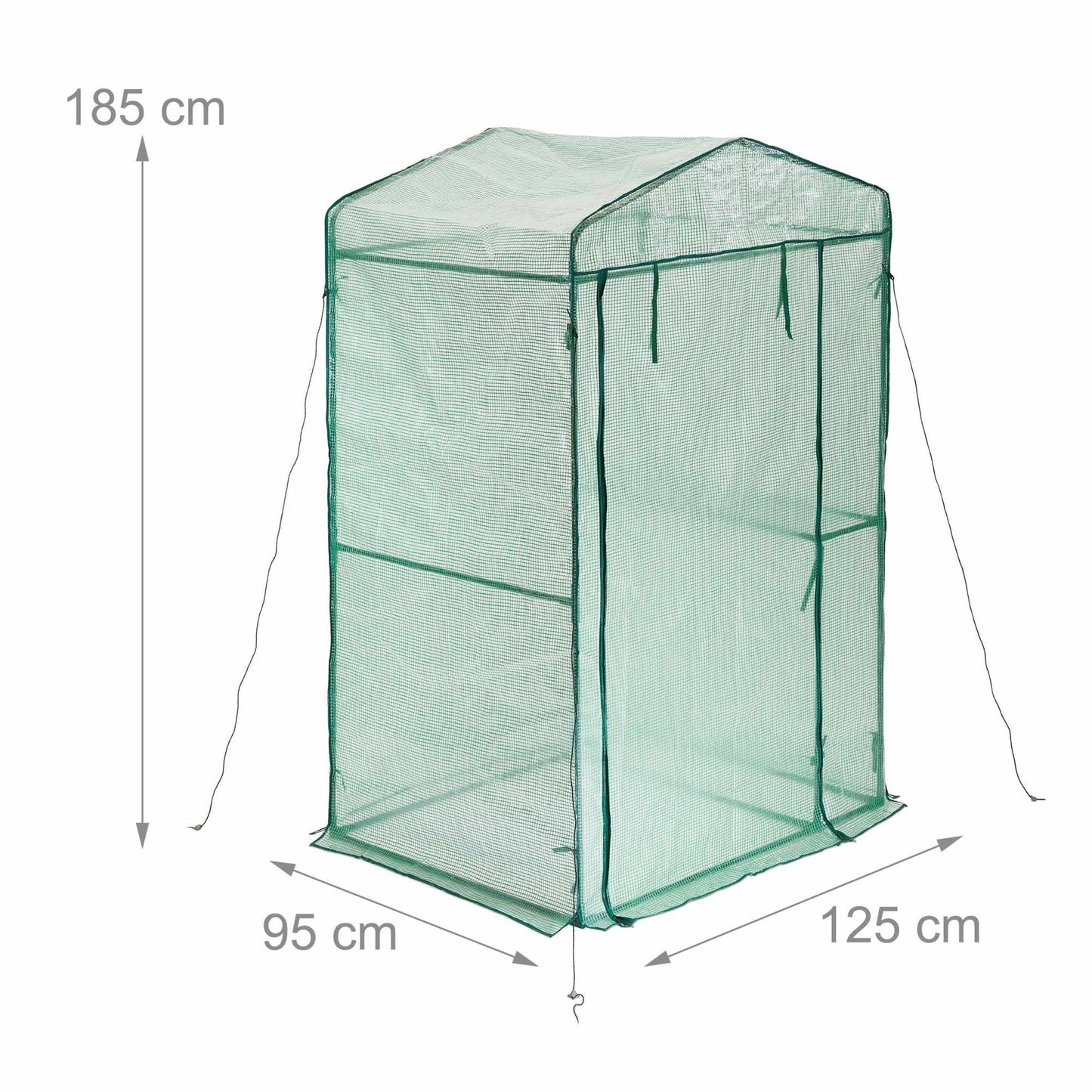 Foil greenhouse with shelf