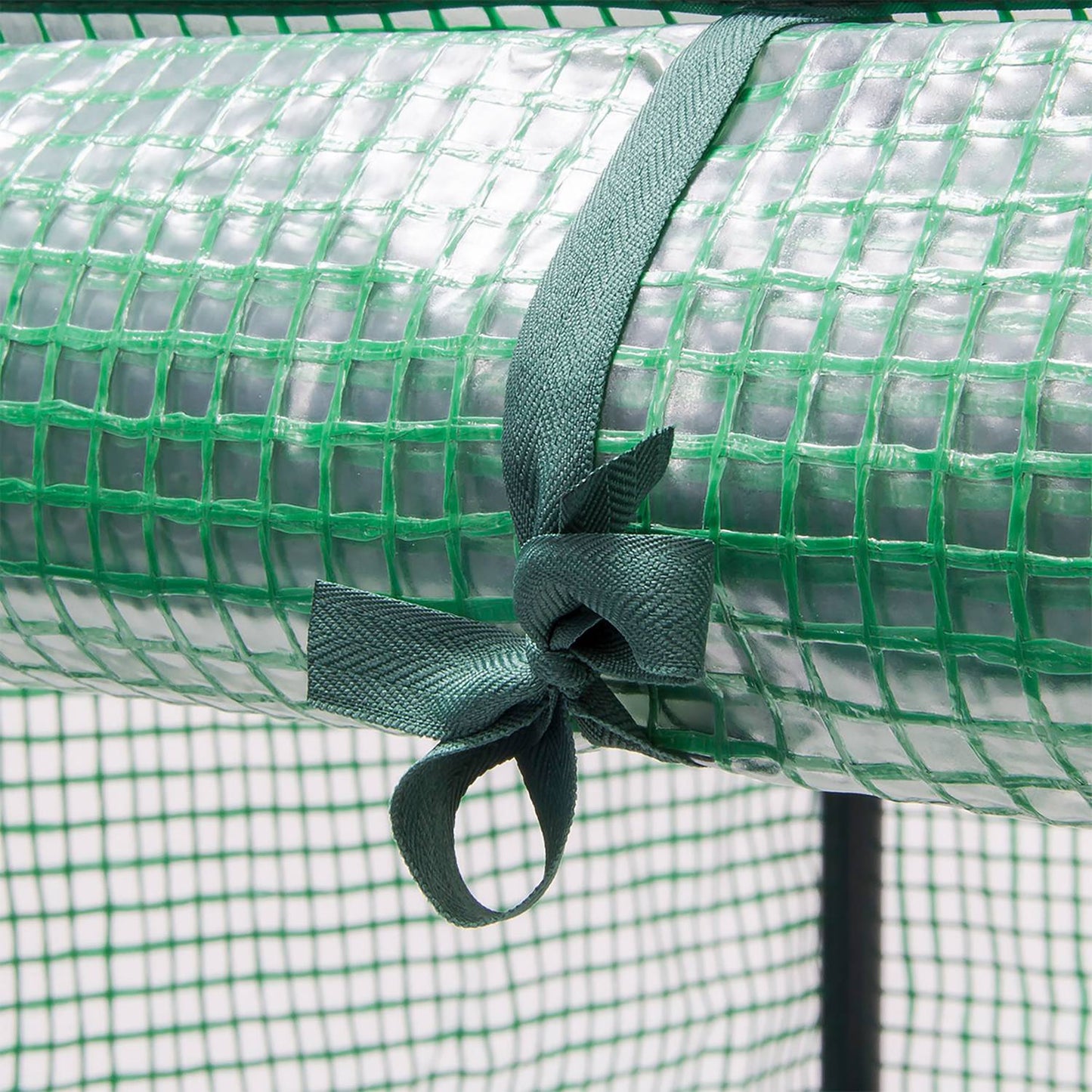 Foil greenhouse with shelves