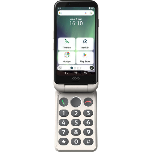 Foldable 4G Smartphone with Backlit Keypad, Easy Interface