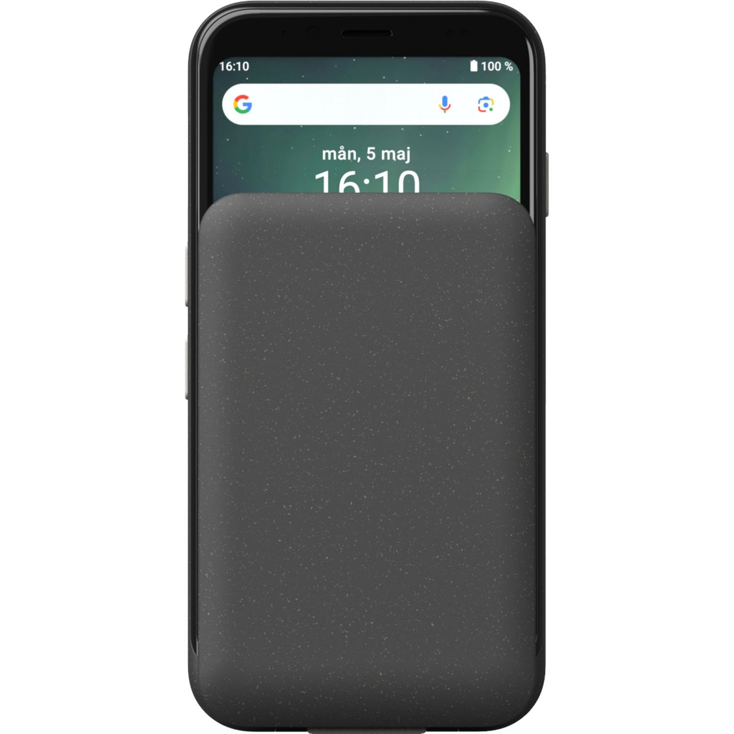 Foldable 4G Smartphone with Backlit Keypad, Gray