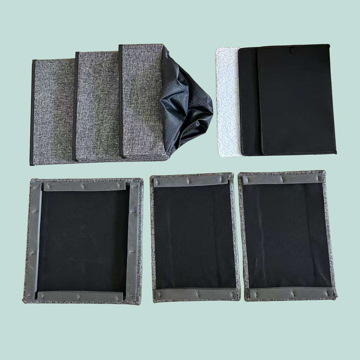 Foldable Dog Stairs, 3 Steps with Storage