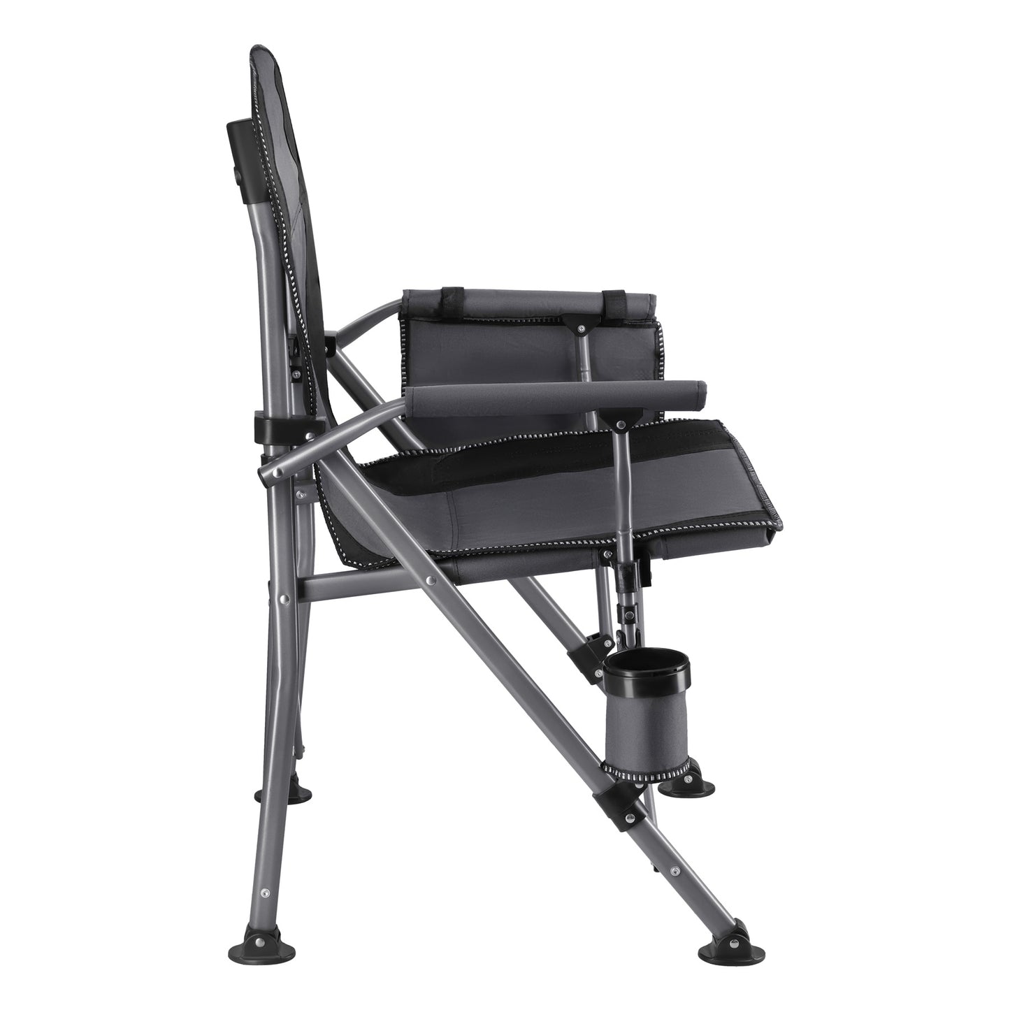 Foldable Fishing Chair With Cup Holder, 3 Pockets, Bag
