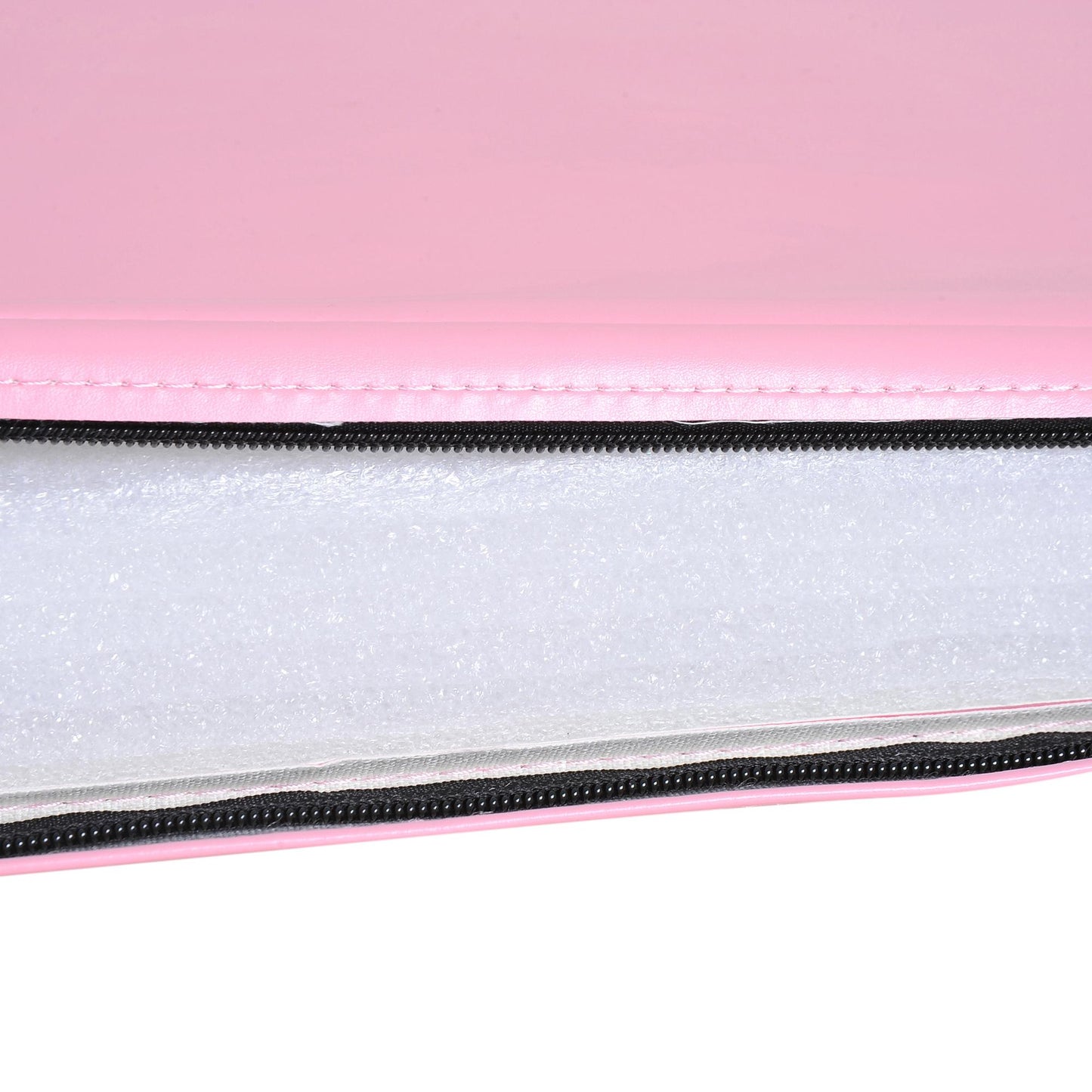 Foldable Fitness Mat with Handles, 180x60x5 cm, Pink