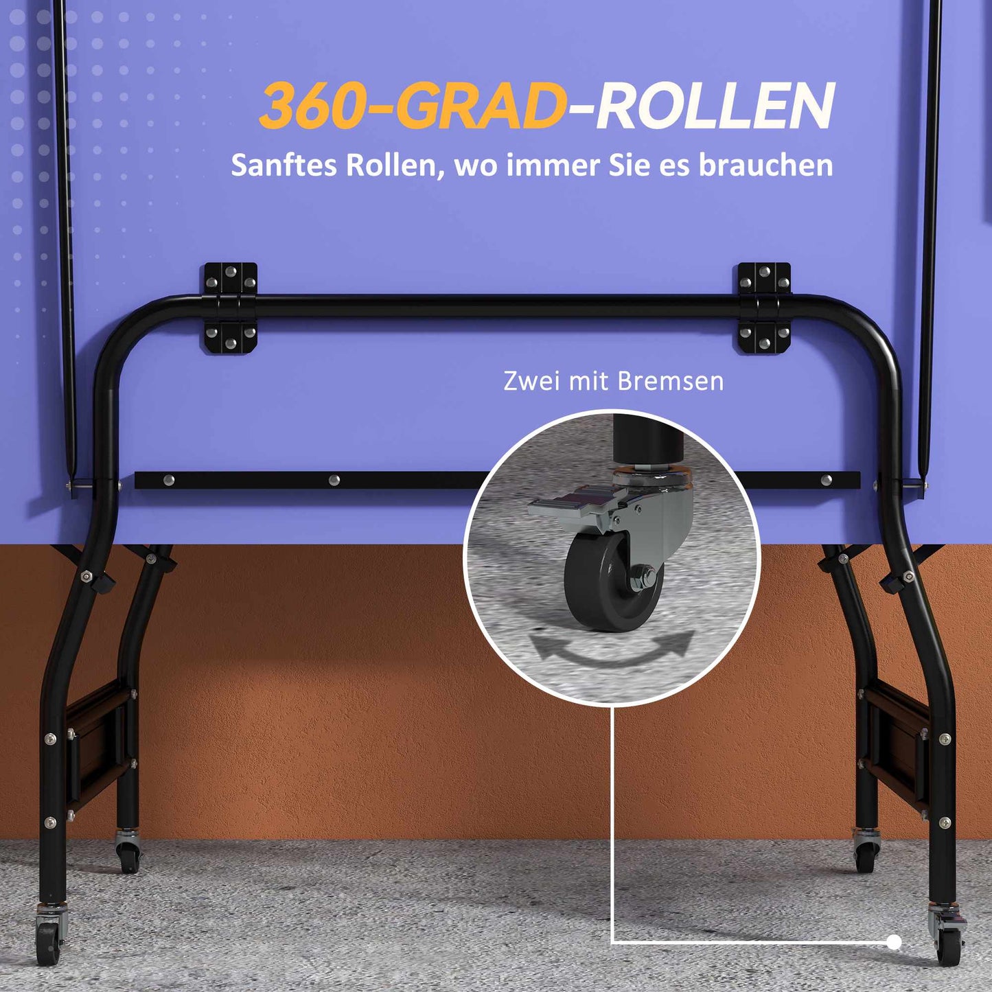 Foldable Mid-Size Table Tennis Table with Net & Balls