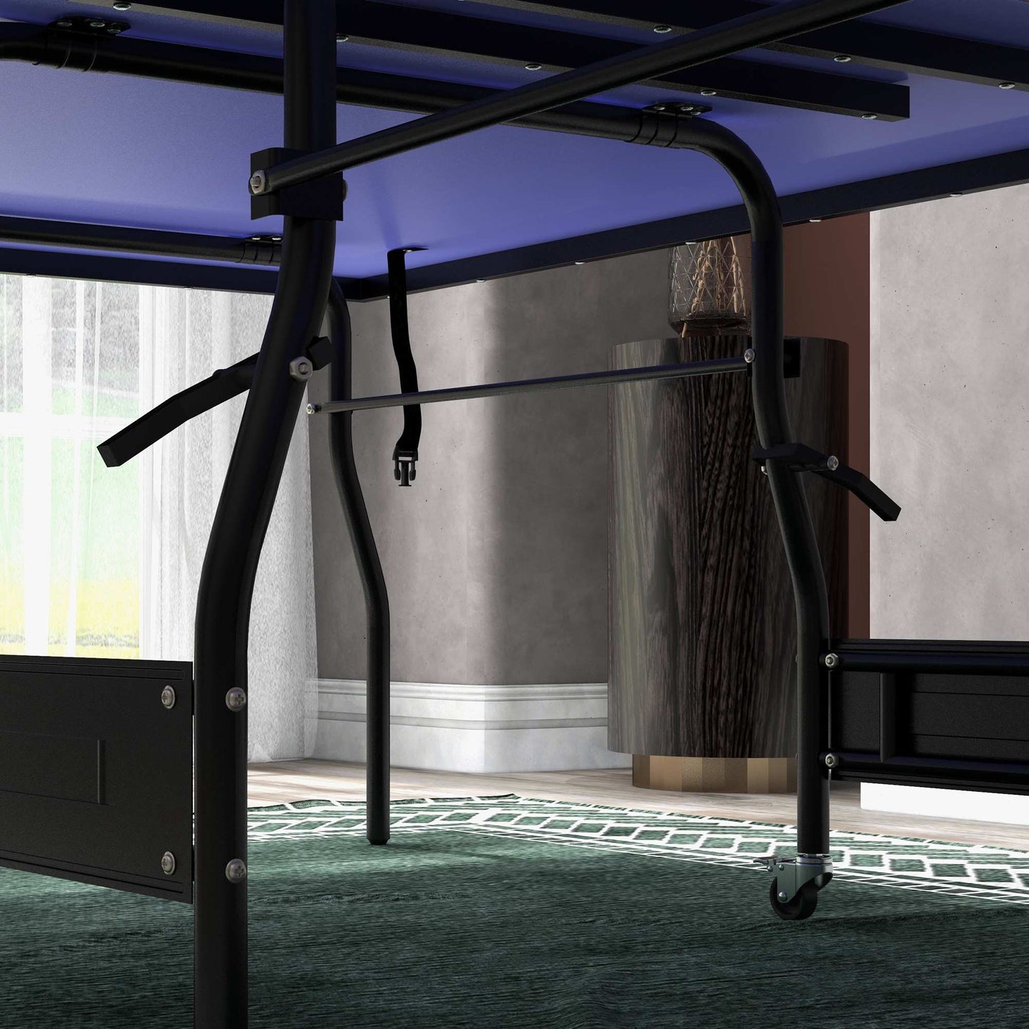 Foldable Mid-Size Table Tennis Table with Net & Balls