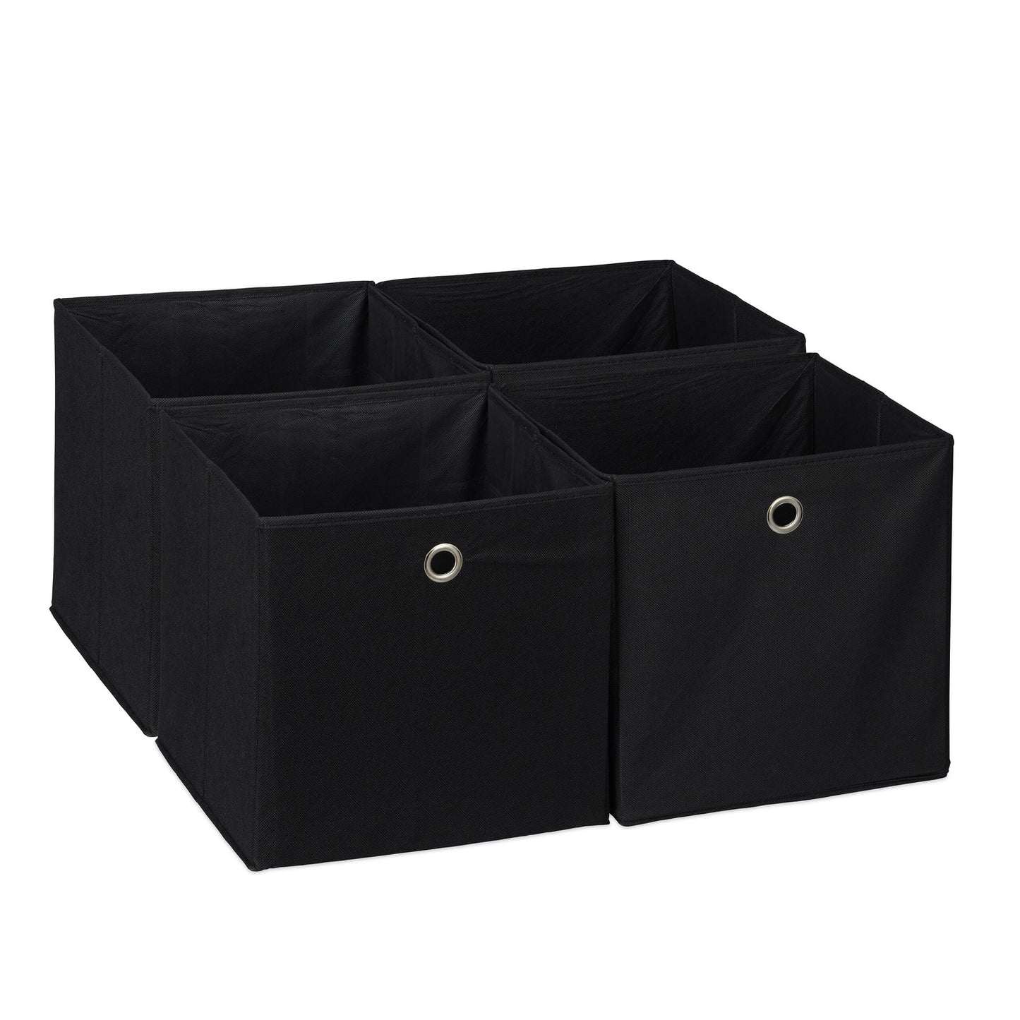 Foldable Shelf Storage Baskets – Set of 4, Fabric Organizers